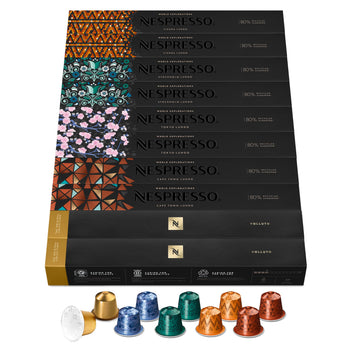 NESPRESSO ORIGINAL Ispirazione Italiana Auswahl 100 Kaffeekapseln | Arabica & Robusta Kaffee | Mittlere bis dunkle Röstung