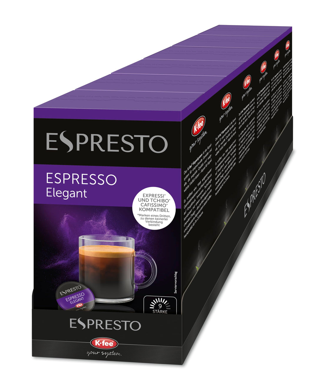 ESPRESTO Caffè Crema Classic, kompatibel mit K-fee & Aldi EXPRESSI*, RFA zertifiziert, 96 Kaffeekapseln