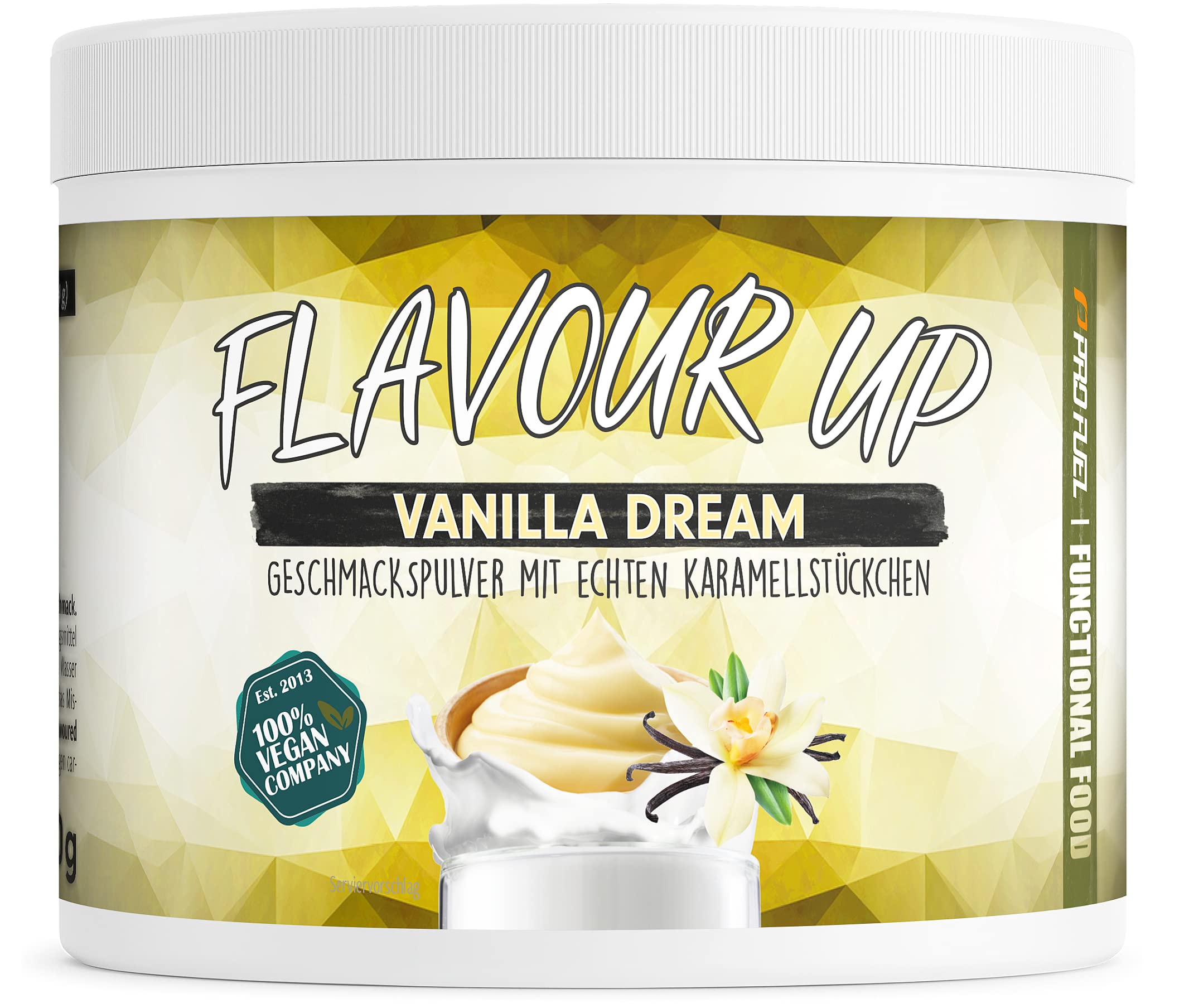 Geschmackspulver MIX PACK mit 8x30g Proben, 8 unglaublich leckere Flavours, nur 8-14 kcal pro Portion, Aroma & angenehme Süße, vielseitig einsetzbar für Lebensmittel & Getränke, FLAVOUR UP