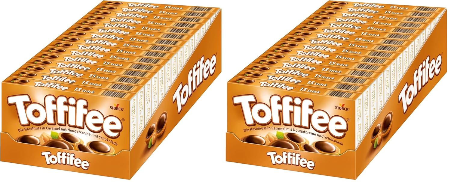 Toffifee – 1 x 125 g – Haselnuss in Karamell mit Nougatcreme und Schokolade – ideal zum gemeinsamen Naschen und Teilen