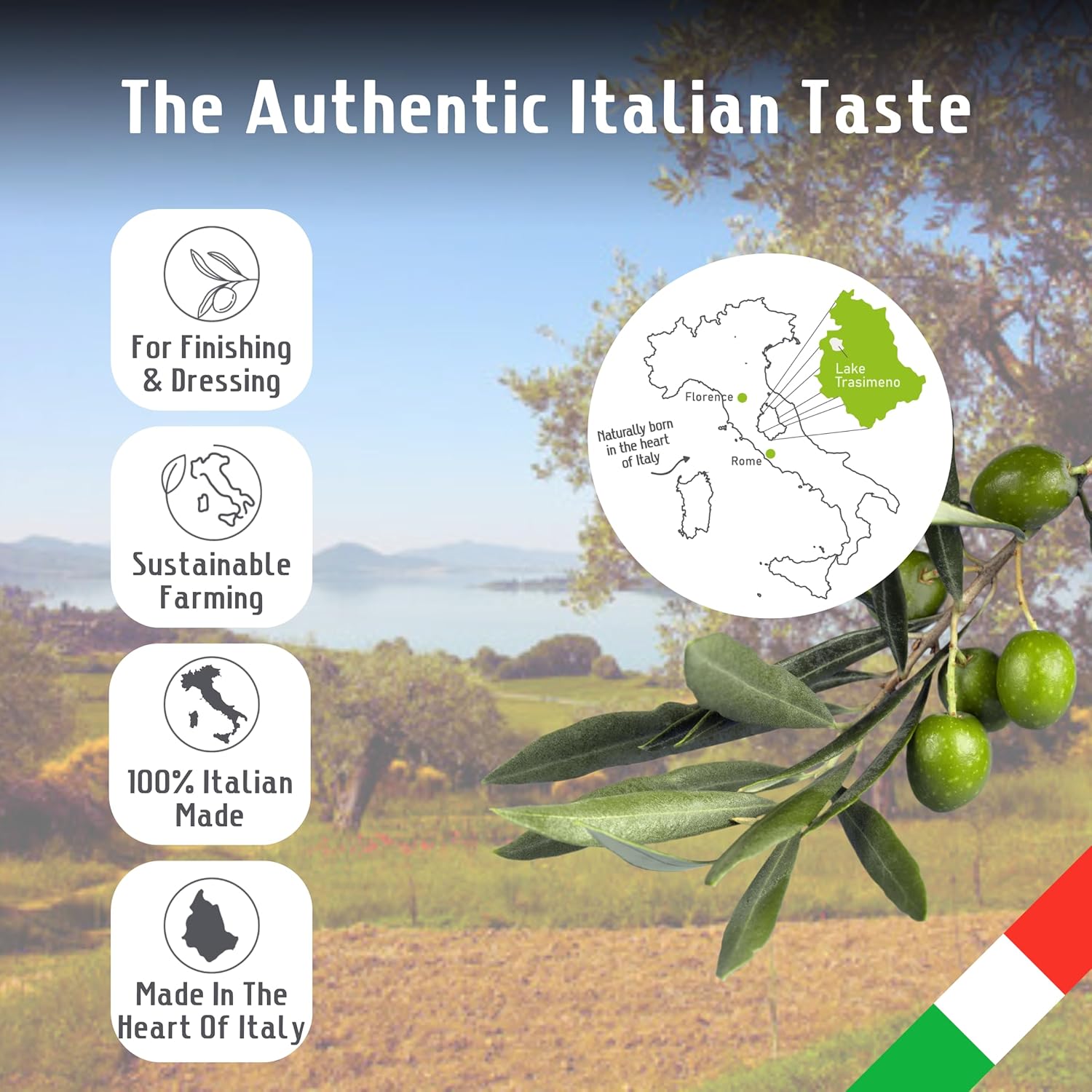 Frantoio Uliveti Umbri Bag in Box Olive Oil | Authentic Italian Extra Virgin Olive Oil | Perfect for Finishes and Dressings | Cold Pressed 100% Made in Italy | Bag-in-Box 3L (101.4 Fl Oz)