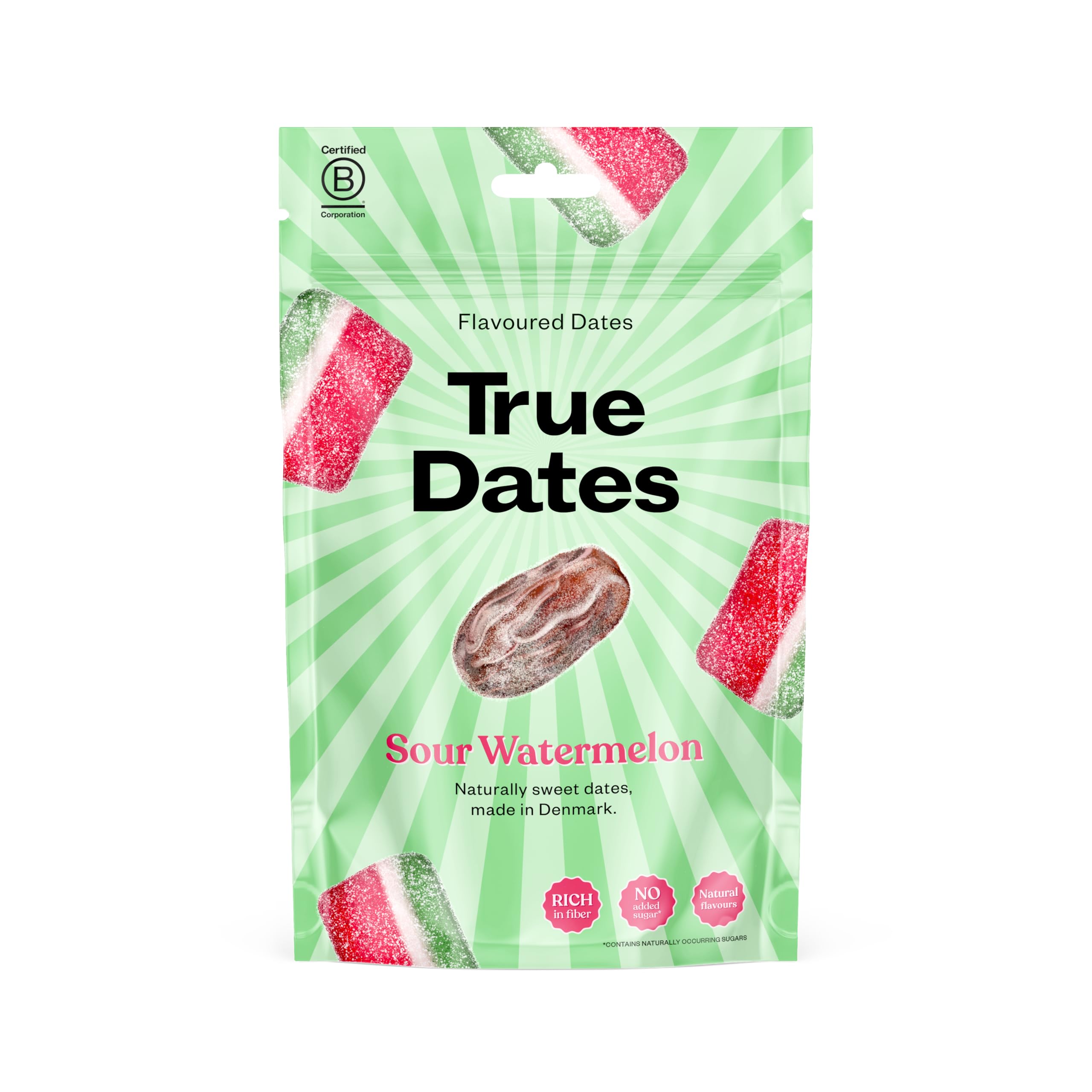 True Dates - Sour Apple | natürlich aromatisierte Datteln | Saurer Apfel-Geschmack | 100 g