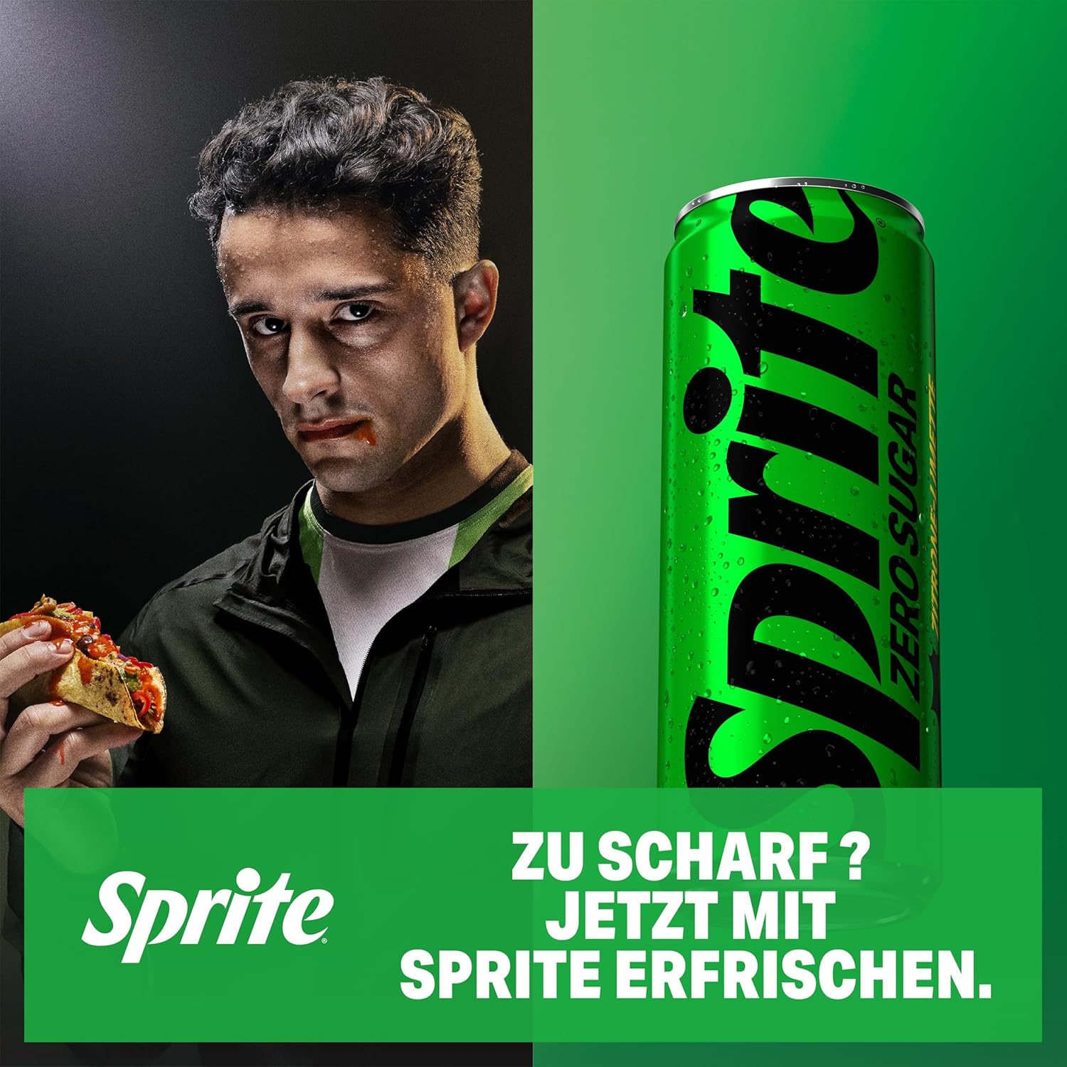 Sprite Zero Sugar, Maximale Erfrischung mit Limetten und Zitronen Geschmack ohne Zucker, Limo, EINWEG Dose (24 x 330ml)