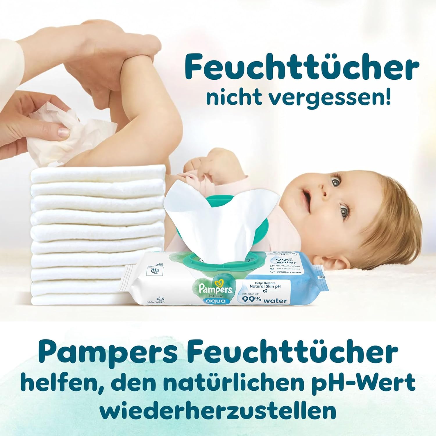 Pampers Harmonie Windeln Größe 5, 152 Windeln, 11kg-16kg, sanfter Hautschutz mit 100Prozent Pampers Schutz