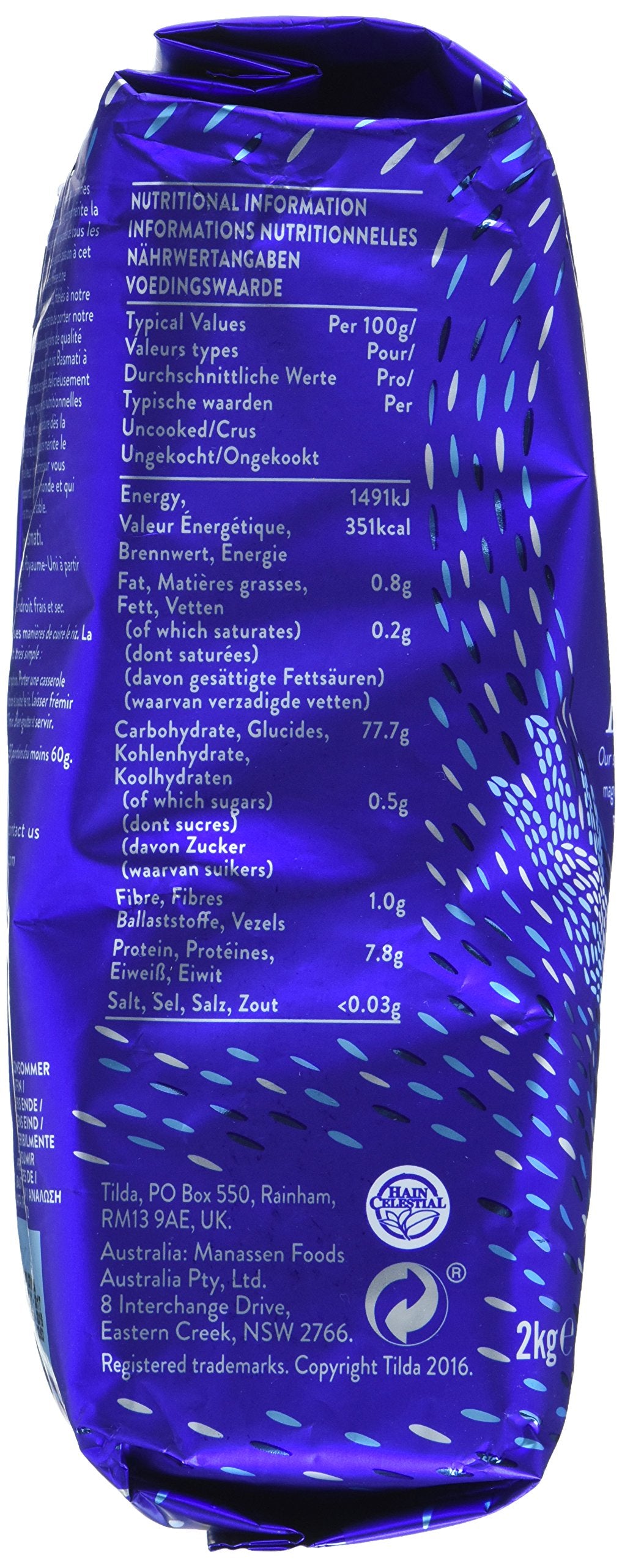 TILDA - Basmati Reis - (1 X 2 KG)