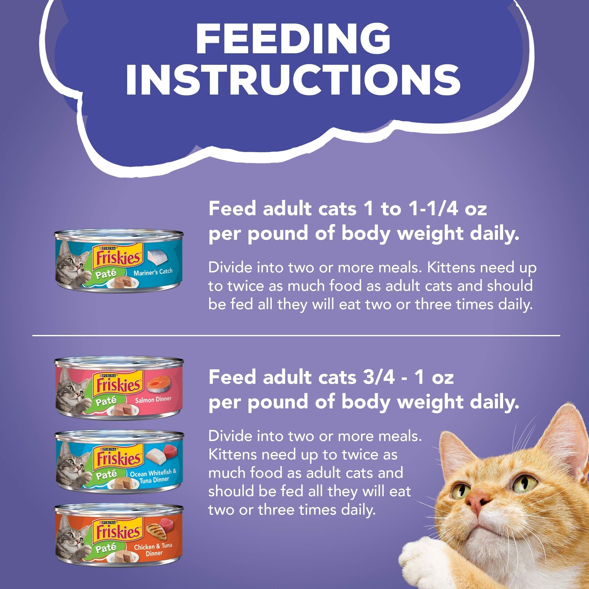 Purina Friskies Paté Wet Cat Food Variety Pack Seafood and Chicken Paté Favorites 40ct VP - (Pack of 40) 5.5 oz. Cans