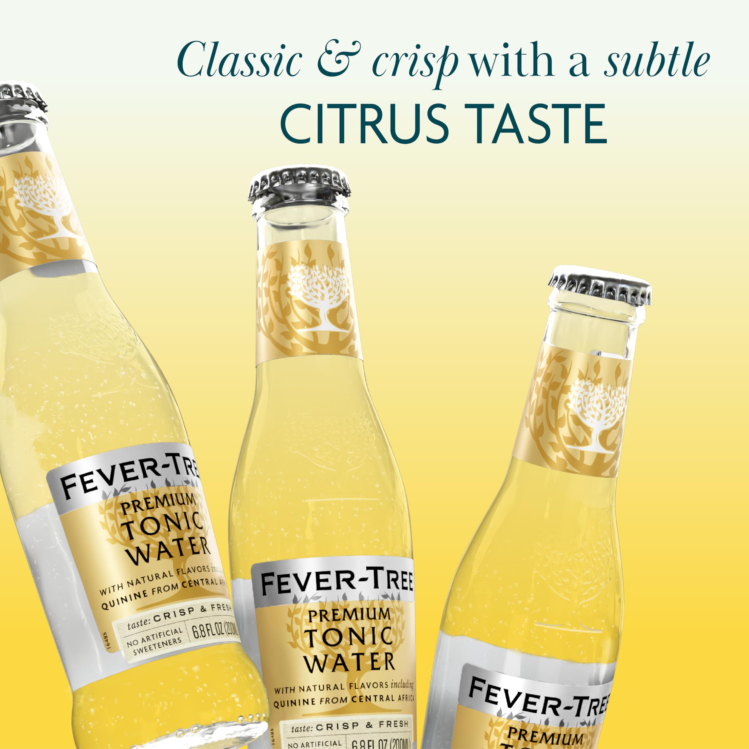 Fever Tree Tonic Water - Premium Quality Mixer - Refreshing Beverage for Cocktails & Mocktails. Naturally Sourced Ingredients, No Artificial Sweeteners or Colors - 150 ML Cans - Pack of 24