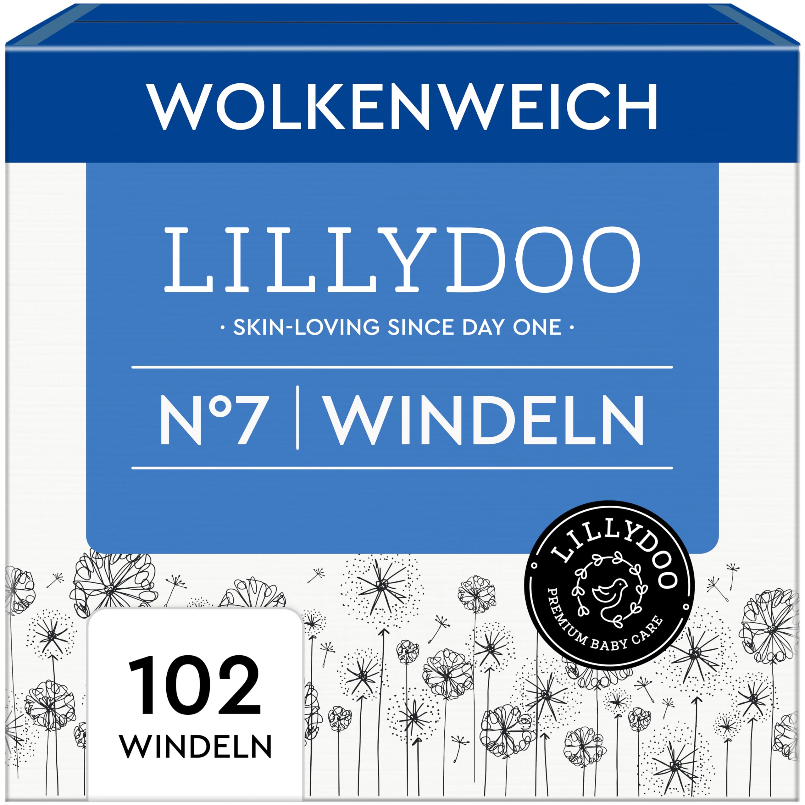 LILLYDOO hautfreundliche Baby Windeln - Größe 1 (2+ kg), 24 Stück, Sicherer Auslaufschutz, Weich, Ohne Parfüme & Lotionen für empfindliche Haut, Dermatologisch getestet