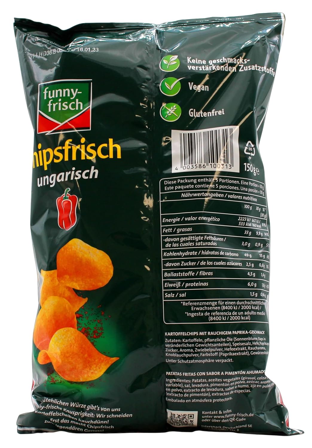 funny-frisch Chipsfrisch ungarisch 150g