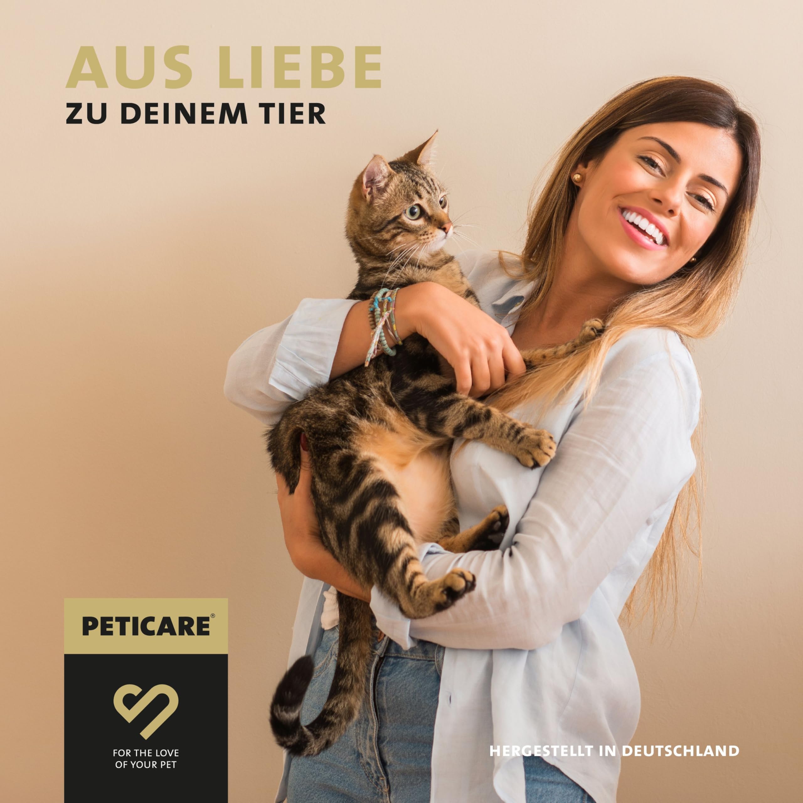 Peticare Anti-Parasiten Katzen-Shampoo | gegen Milben Flöhe Pilze | lindert effektiv Juckreiz & unterstützt Regenerationsprozess | einzigartiges PRS® System für Lange Wirkung – petCat Health 3104