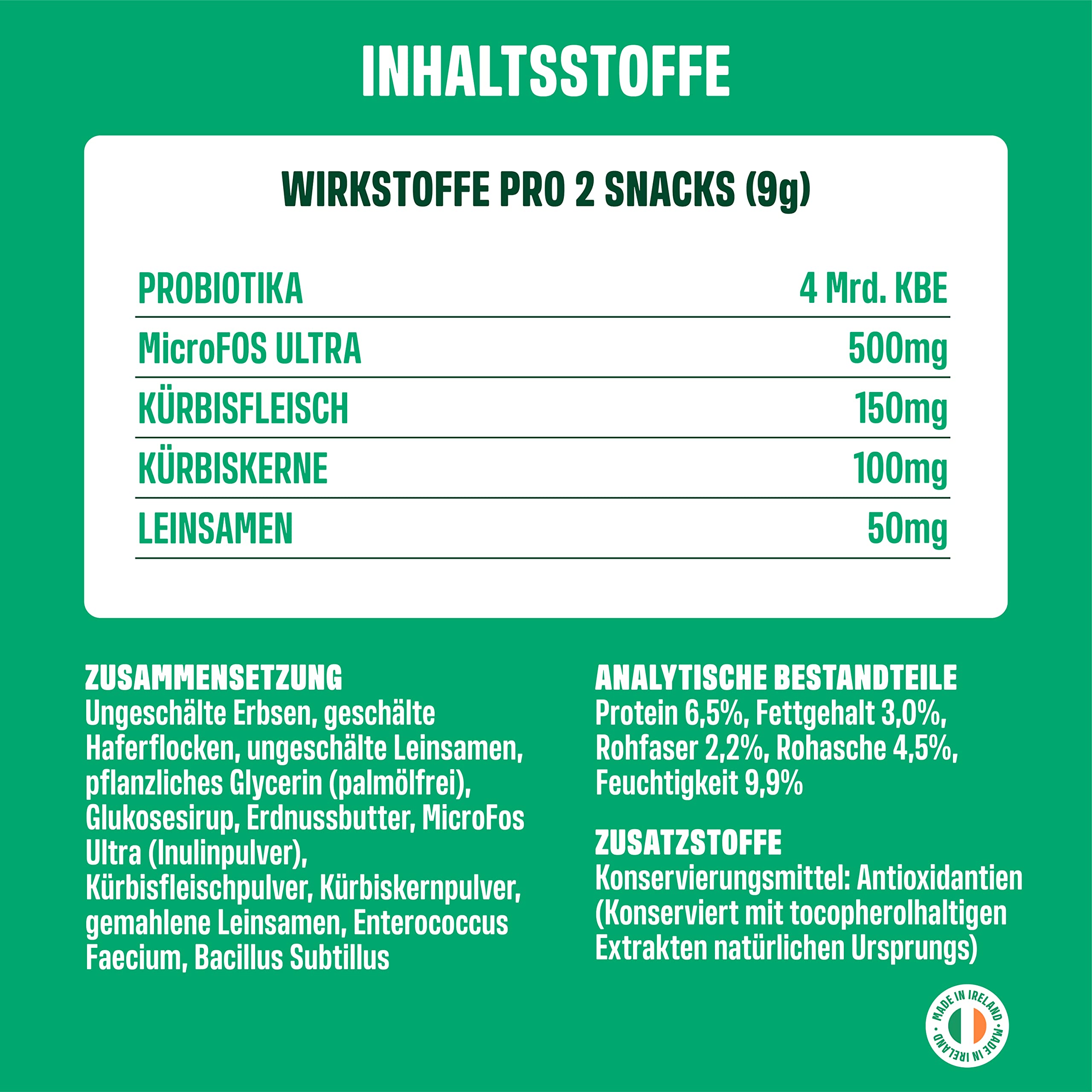 ivvi PROBIOTIC Hunde Probiotika als Leckerli - Hund Darmflora aufbauen, verbesserte Verdauung & Immunsystem - 60 leckere Snacks (270g) mit Huhn