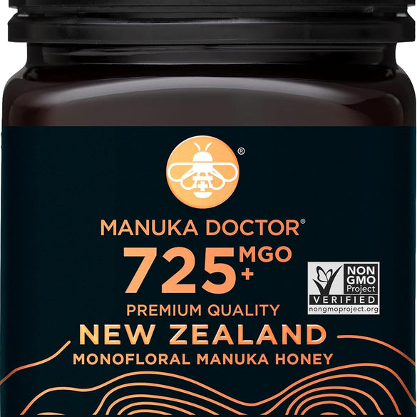 Manuka Doctor - MGO 525+ Manuka Honey Monofloral, 100% Pure New Zealand Honey. Certified. Guaranteed. Raw. Non-GMO (8.75 oz)