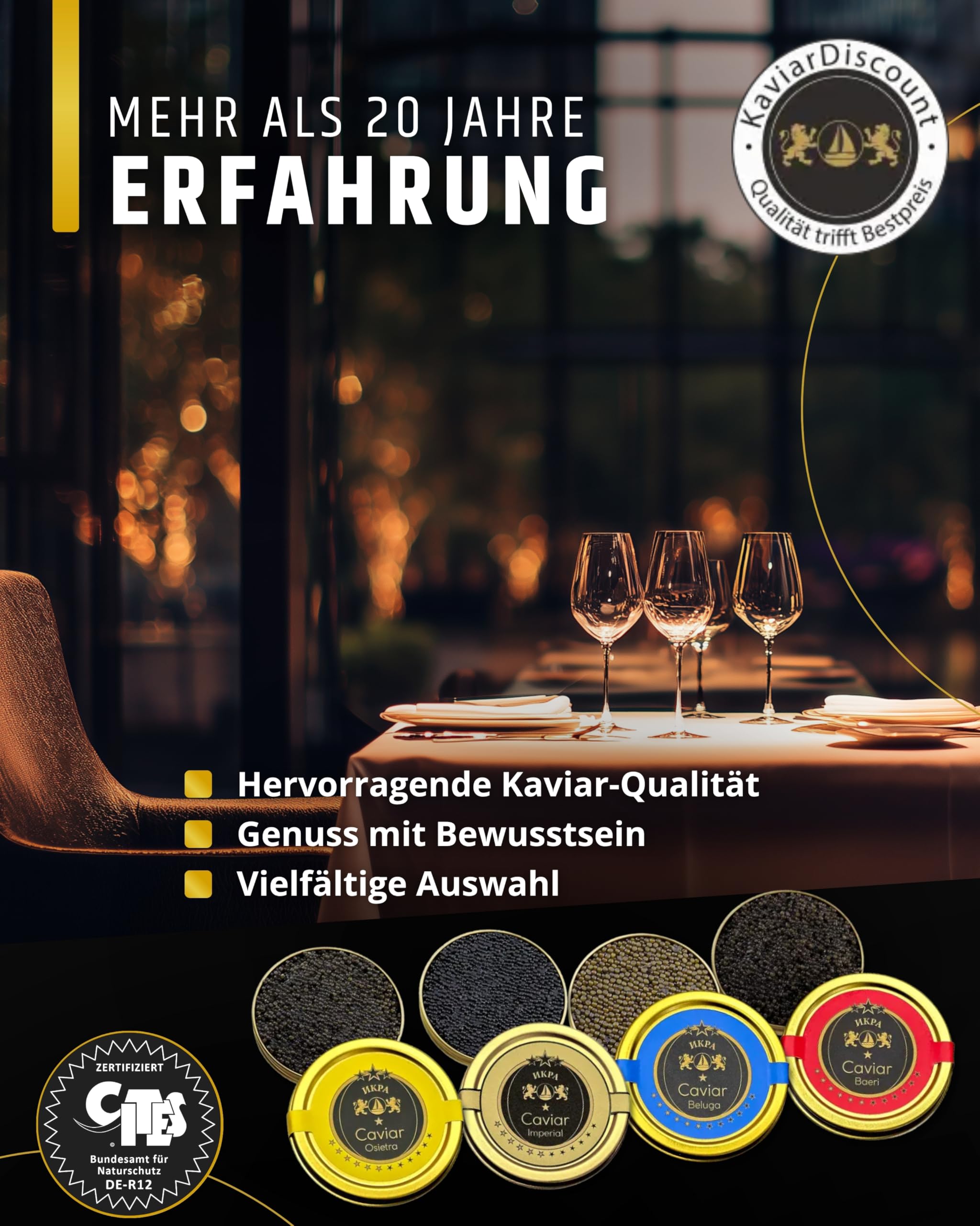 SEPEHR DAD CAVIAR Beluga Premier Kaviar 30 g I großes Korn 2,9-3,1 mm I Beluga Premier Caviar aus nachhaltiger Aquakultur I mild & fein-sahnig I exklusiver Stör Kaviar aus Kaluga Hausen Störrogen