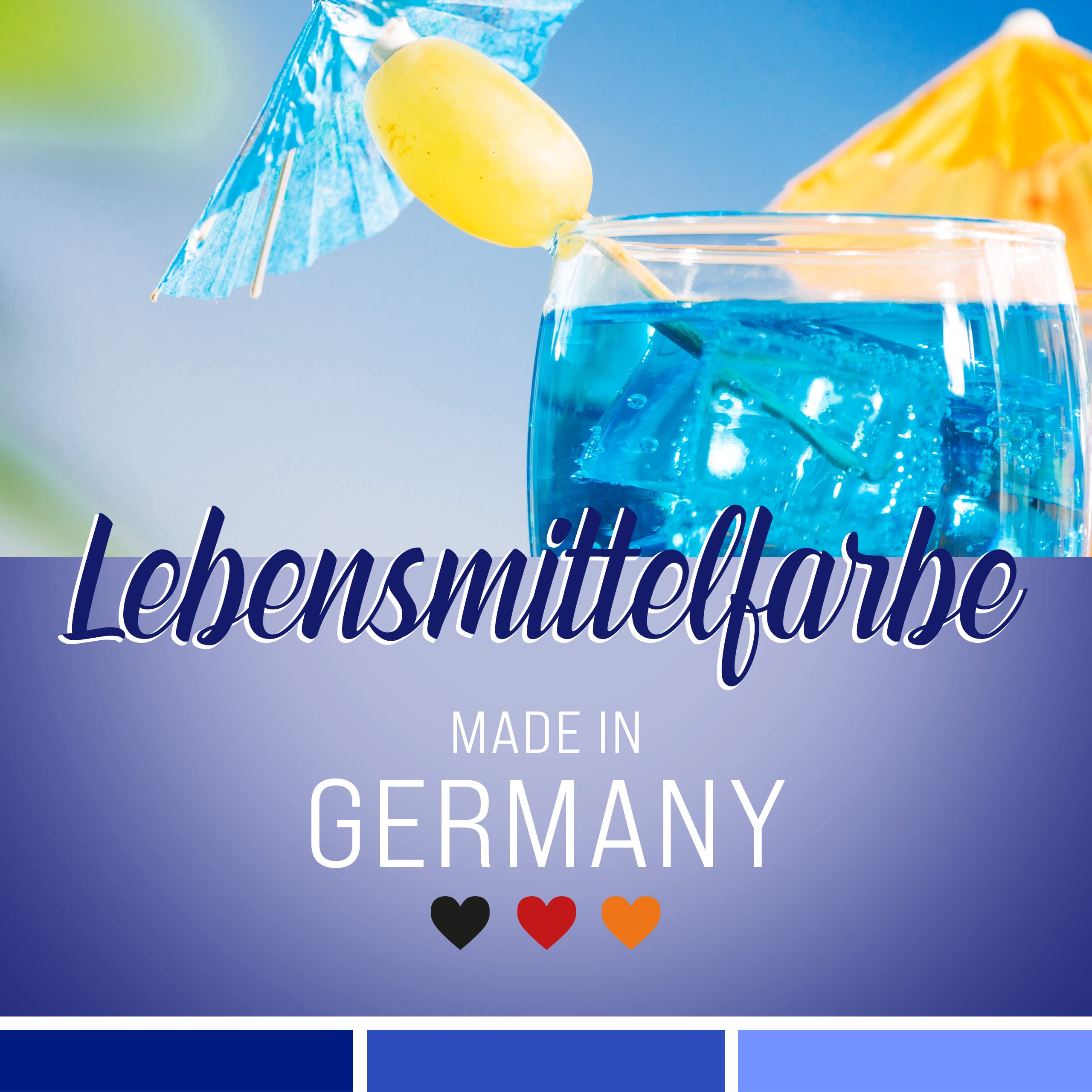 Belissia Lebensmittelfarbe Set – 8x10ml flüssig & hochkonzentriert – Lebensmittelechte Speisefarbe zum Backen, Kochen, Fondant & DIY - vegan, stark färbend, geschmacksneutral
