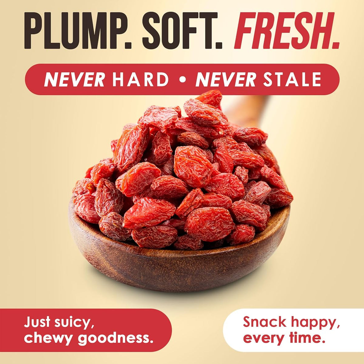 Nutrient Elements Goji Berries – 2 lb/32 oz – USDA Organic, Raw, Sun-Dried, Hand-Picked – Extra Large Dried Berries – Resealable Bag – Naturally Grown, No Additives