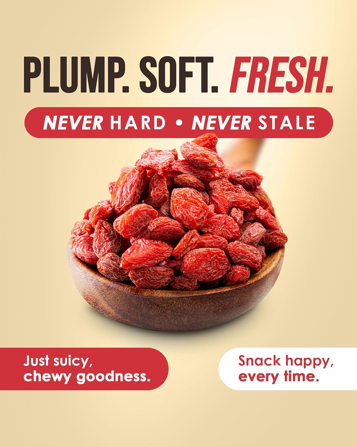 Nutrient Elements Goji Berries – 2 lb/32 oz – USDA Organic, Raw, Sun-Dried, Hand-Picked – Extra Large Dried Berries – Resealable Bag – Naturally Grown, No Additives