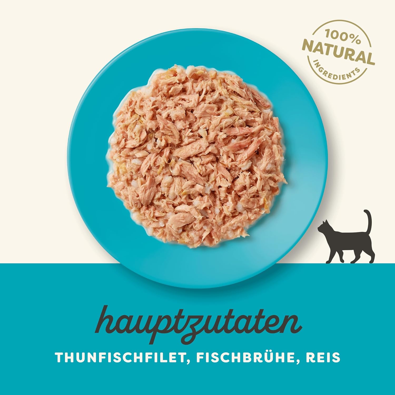 Applaws 100% Natural Thunfischfilet Nassfutter in Brühe für ausgewachsene Katzen - 24 x 70g Dosen