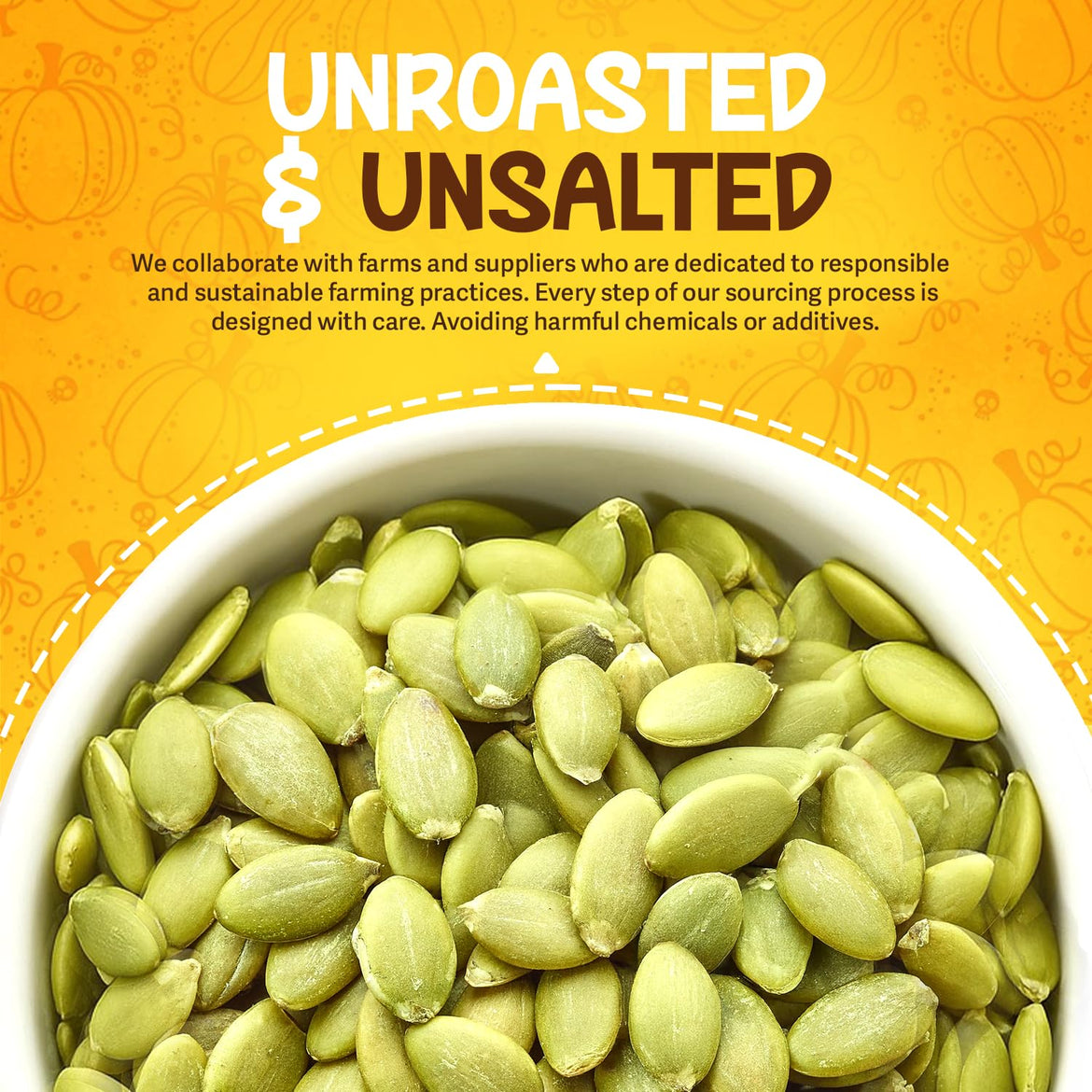 Sunbest Natural Raw Pumpkin Seeds, 5 lbs – Unsalted & Shelled – Bulk Bag, Whole Pepitas, Pumpkin Seeds to Eat – For Snacking, Baking & Topping – Rich in Essential Fatty Acids, Iron & Protein (80 oz)