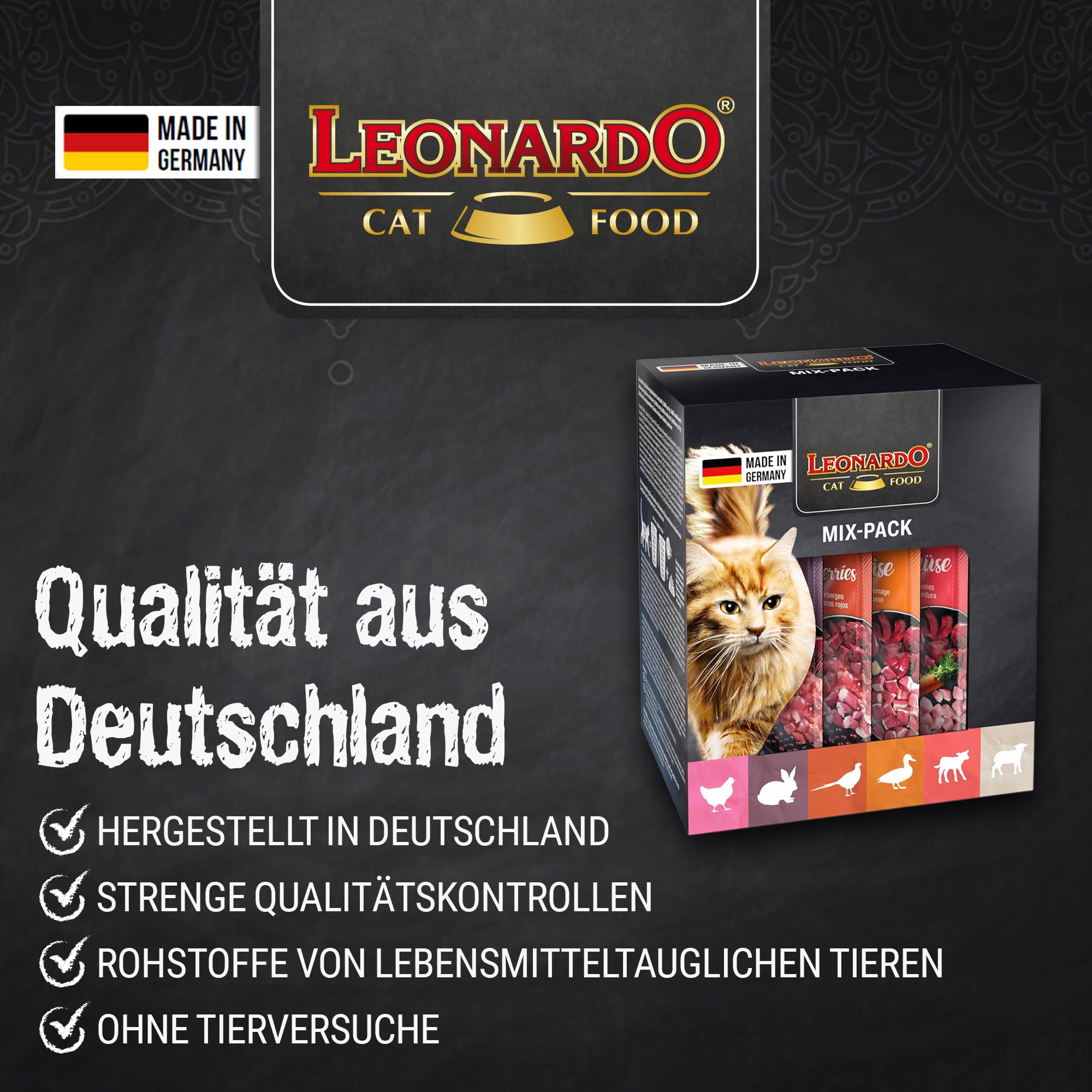LEONARDO Frischebeutel [16x85g Kaninchen + Cranberries] | Getreidefreies Nassfutter für Katzen | Feuchtfutter Alleinfutter im Einzelportionsbeutel