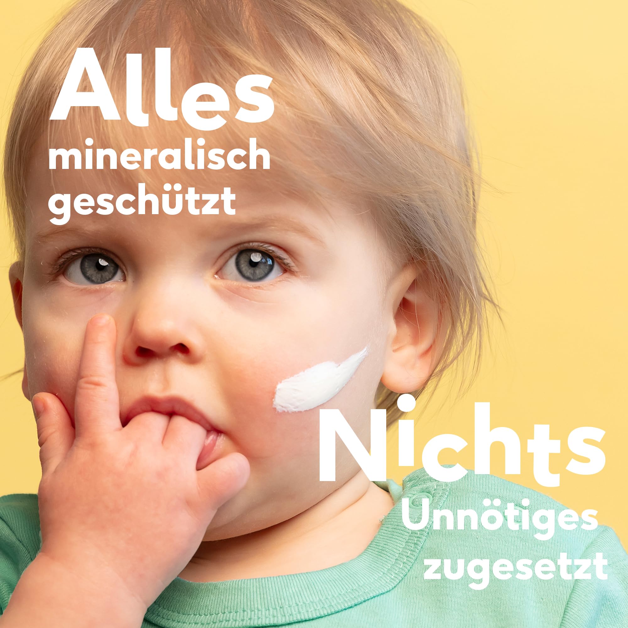 Naïf - Sonnencreme auf mineralischer Basis - für Baby & Kind - LSF 50-0% Parfüm - Creme ohne Octocrylene - UVA und UVB Schutz - Wasserresistent - Dermatologisch Getestet - Ohne Mikroplastik - 30ml