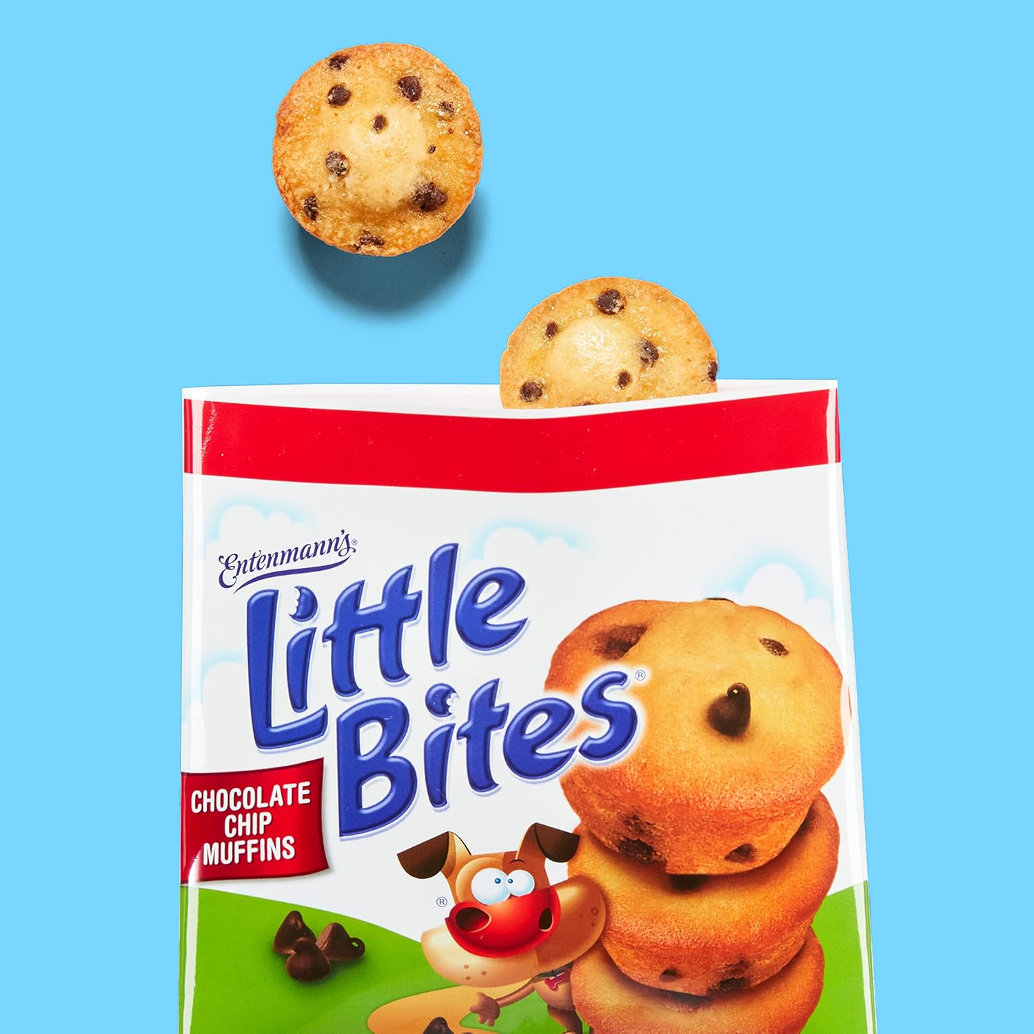 (Club Pack) Little Bites Chocolate Chip Muffins, 40 individual packs, (1.65 oz each), Mini Muffins, 66 oz Box