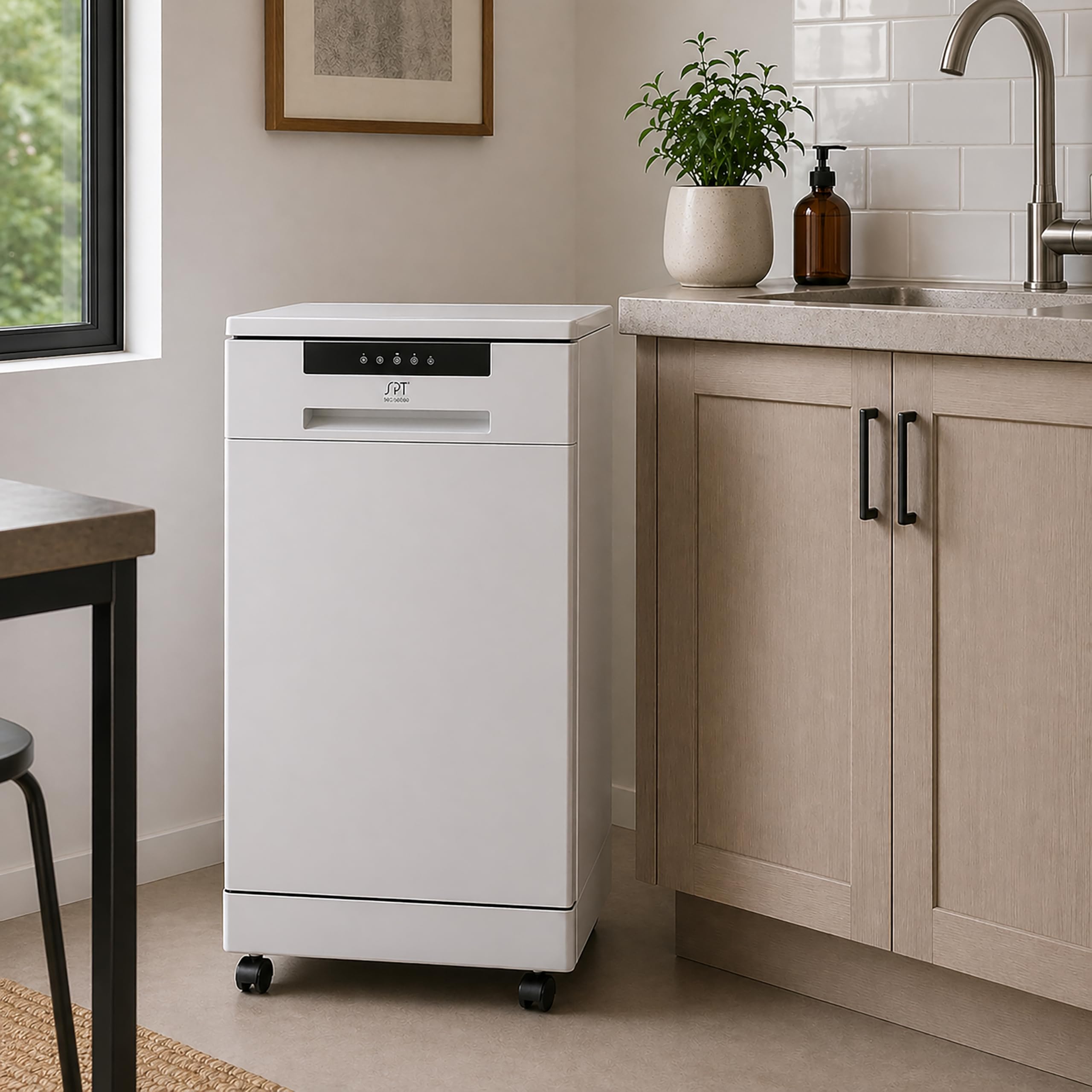 SPT SD-9263W 18″ Energy Star Portable Dishwasher – White