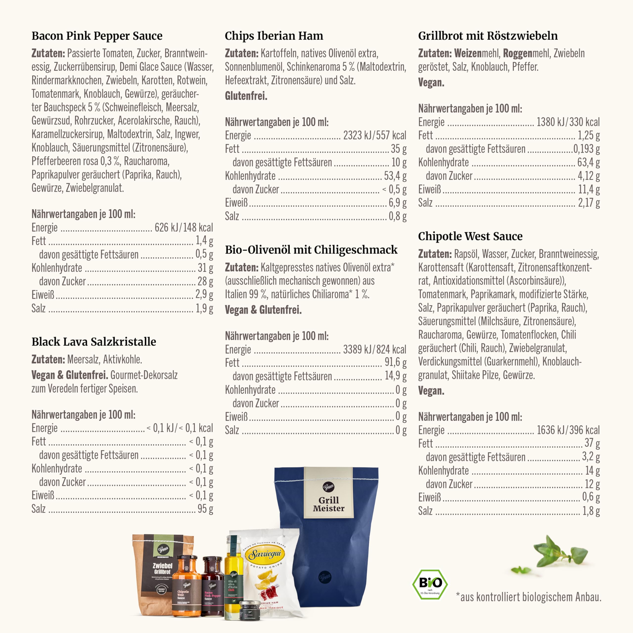 Gepp’s Feinkost Herrenhandtasche I Lustiges Männergeschenk gefüllt mit Delikatessen wie Knoblauch-Chili-Sauce, Edelkräuter-Olivenöl, Texas BBQ Rub I Geschenkidee für Männer