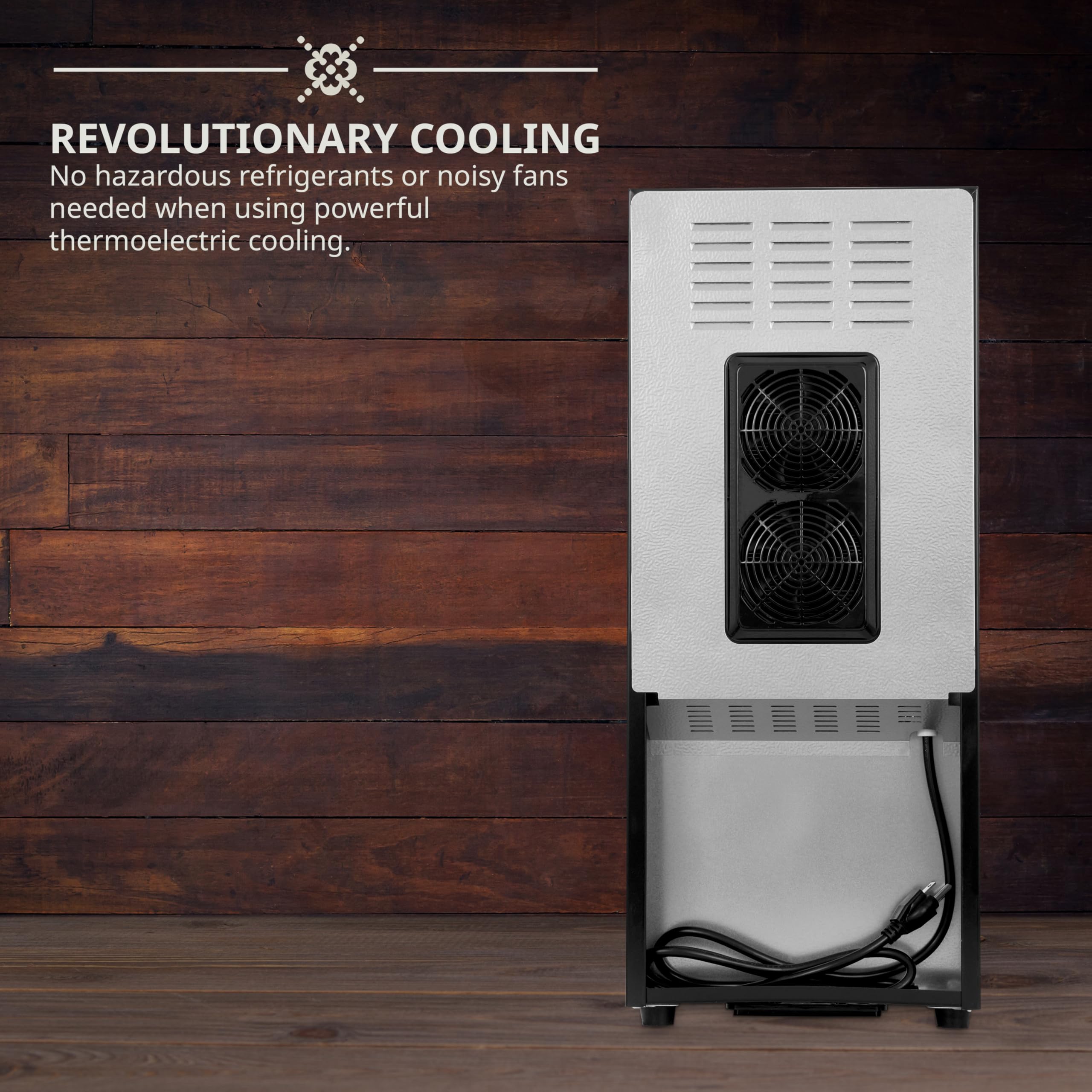Ivation 12 Bottle Red And White Wine Thermoelectric Wine Cooler/Chiller Counter Top Wine Cellar with Digital Temperature Display, Freestanding Refrigerator Smoked Glass Door Quiet Operation Fridge