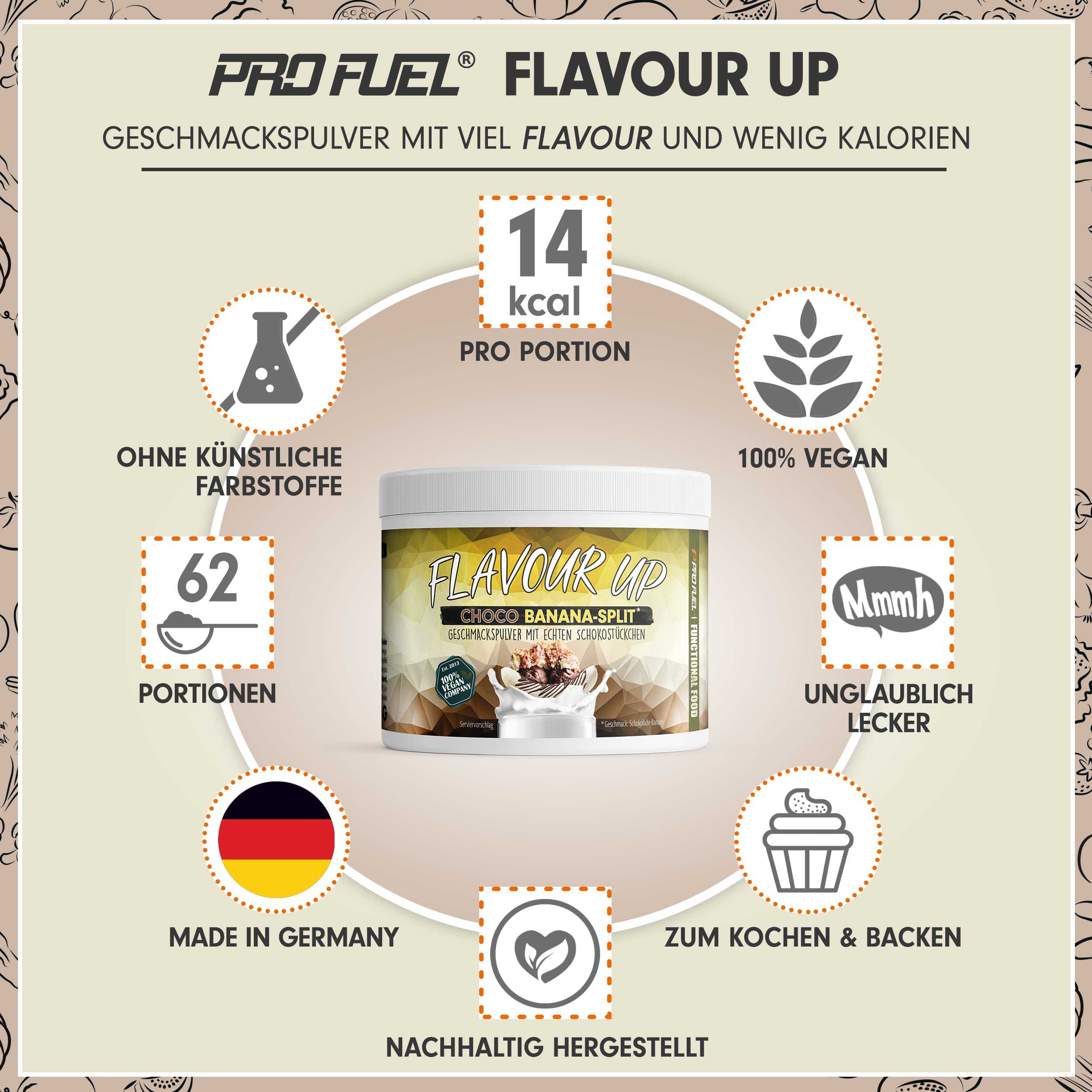 Geschmackspulver MIX PACK mit 8x30g Proben, 8 unglaublich leckere Flavours, nur 8-14 kcal pro Portion, Aroma & angenehme Süße, vielseitig einsetzbar für Lebensmittel & Getränke, FLAVOUR UP