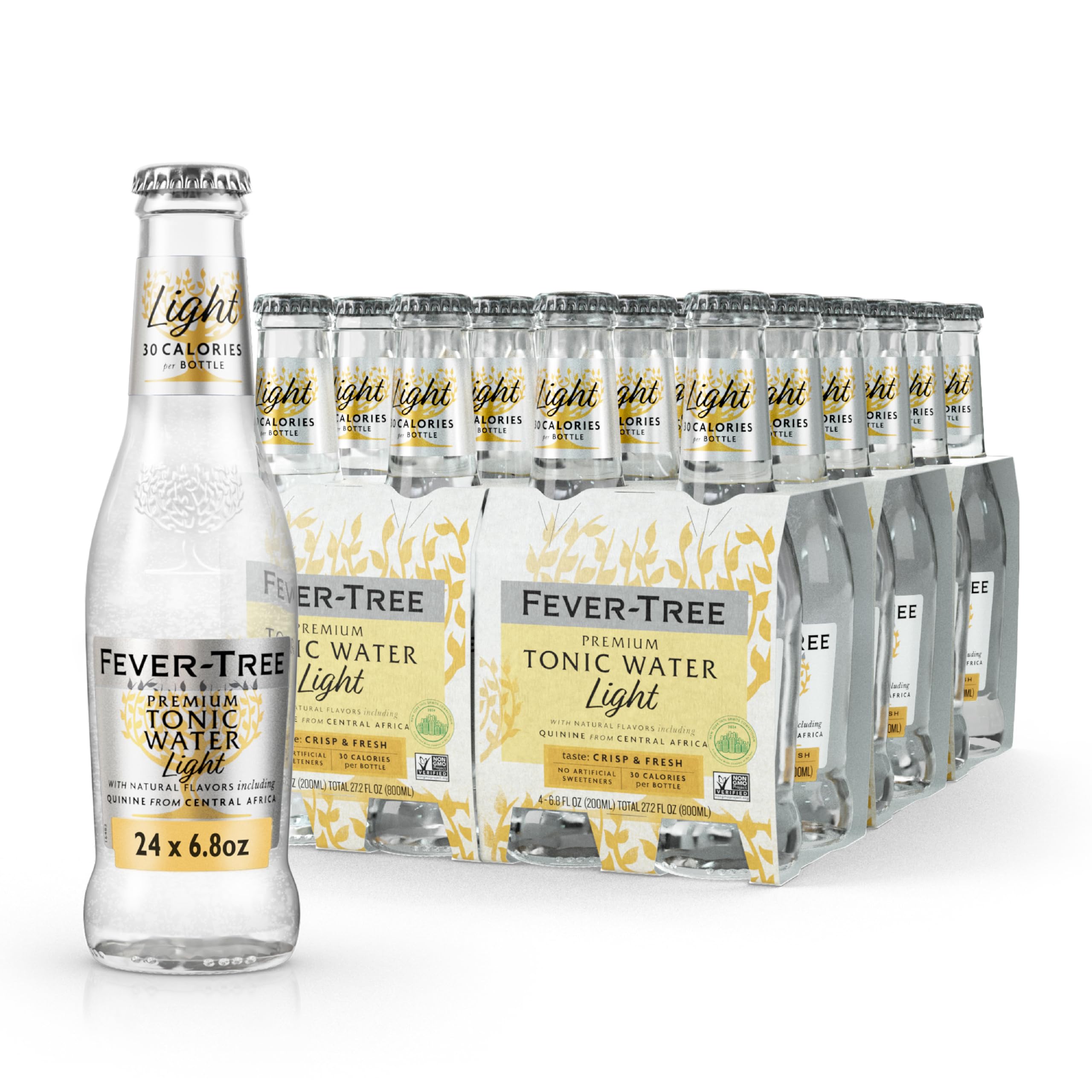 Fever Tree Tonic Water - Premium Quality Mixer - Refreshing Beverage for Cocktails & Mocktails. Naturally Sourced Ingredients, No Artificial Sweeteners or Colors - 150 ML Cans - Pack of 24