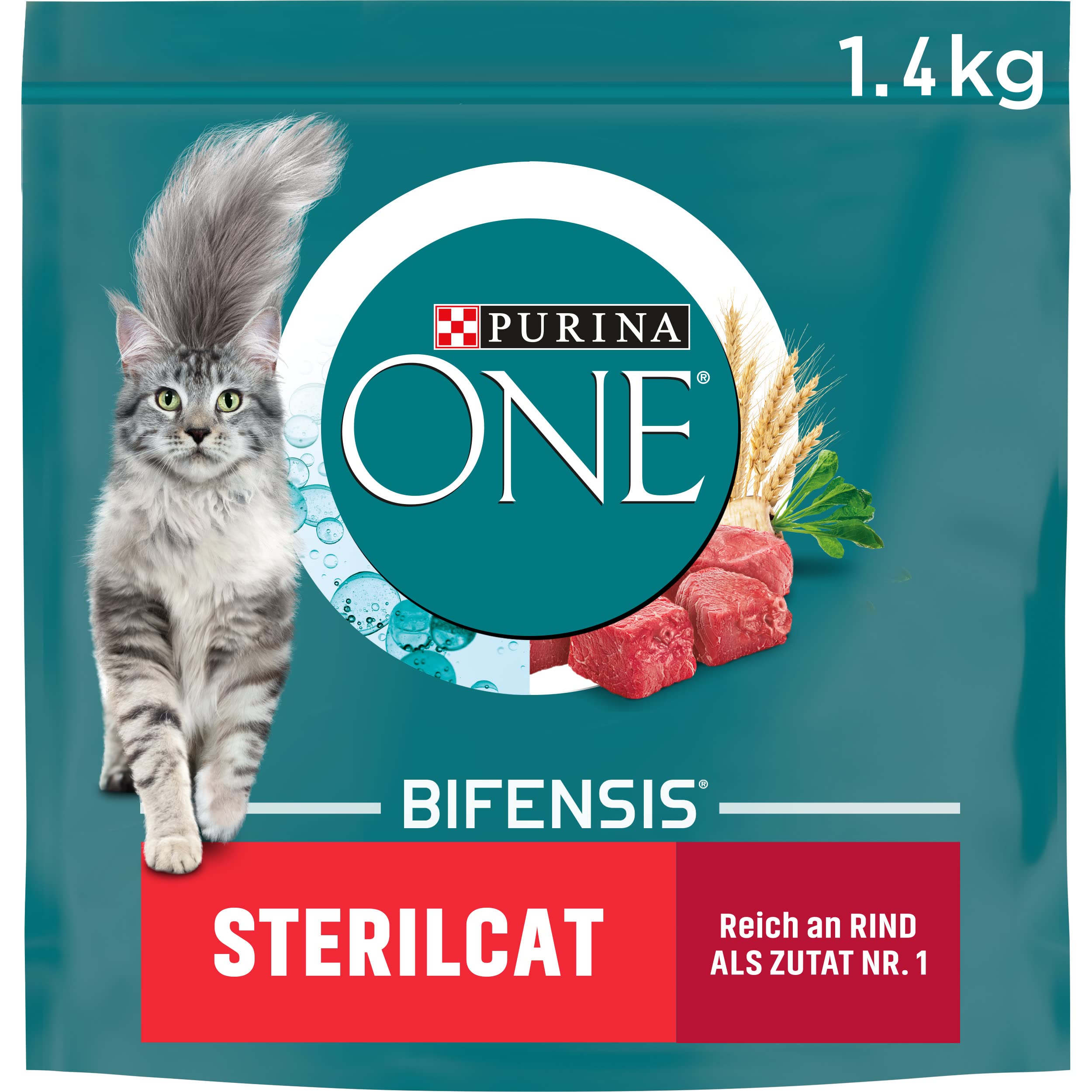 PURINA ONE BIFENSIS STERILCAT Katzenfutter trocken für sterilisierte Katzen, reich an Huhn, 1er Pack (1 x 5, 7kg)