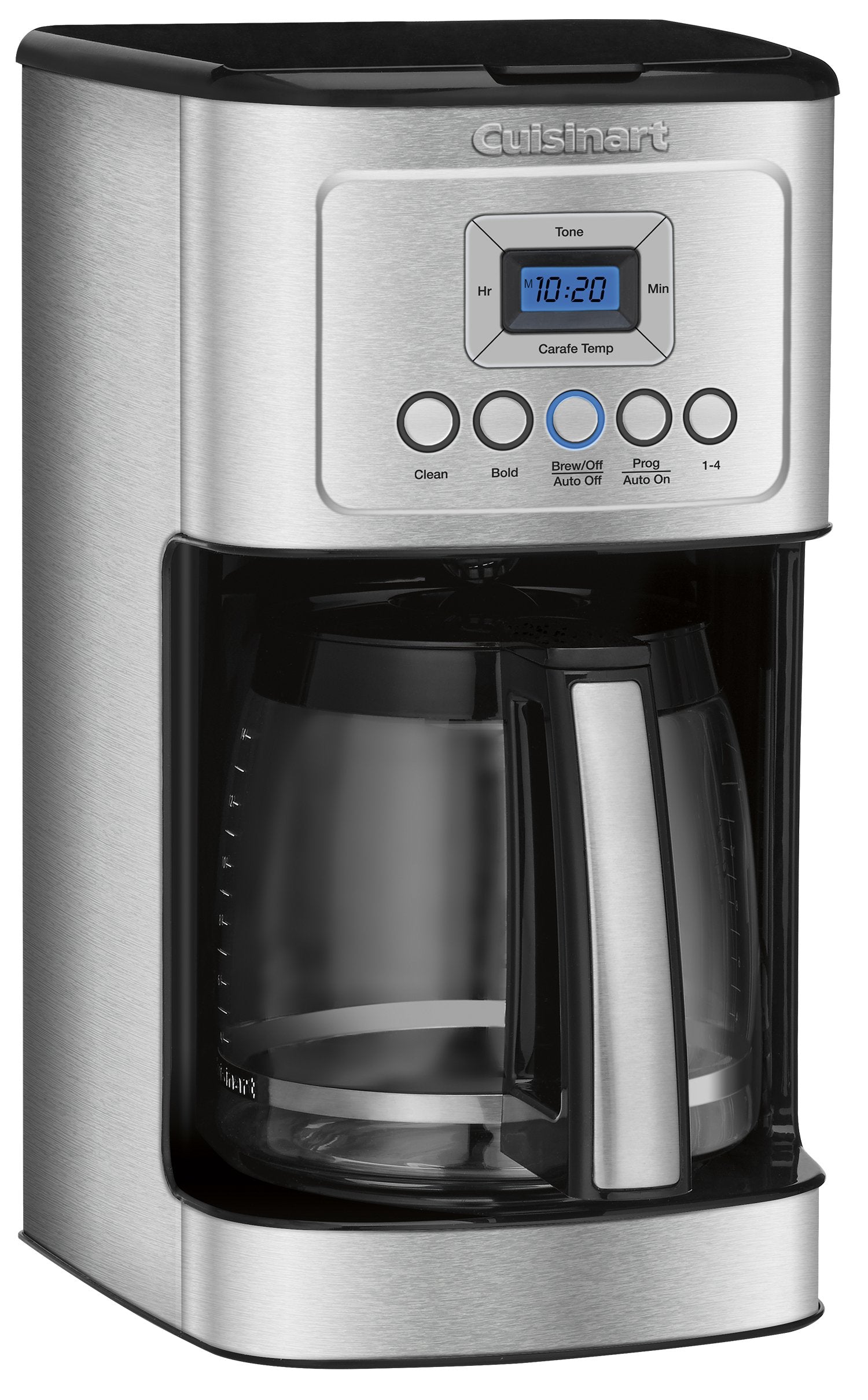 Cuisinart 14-Cup Coffee Maker, Programmable PerfecTemp Glass Carafe Coffee Machine with 1-4 Cup Setting, Brew Strength Control and Pause, Stainless Steel, DCC-3200NAS