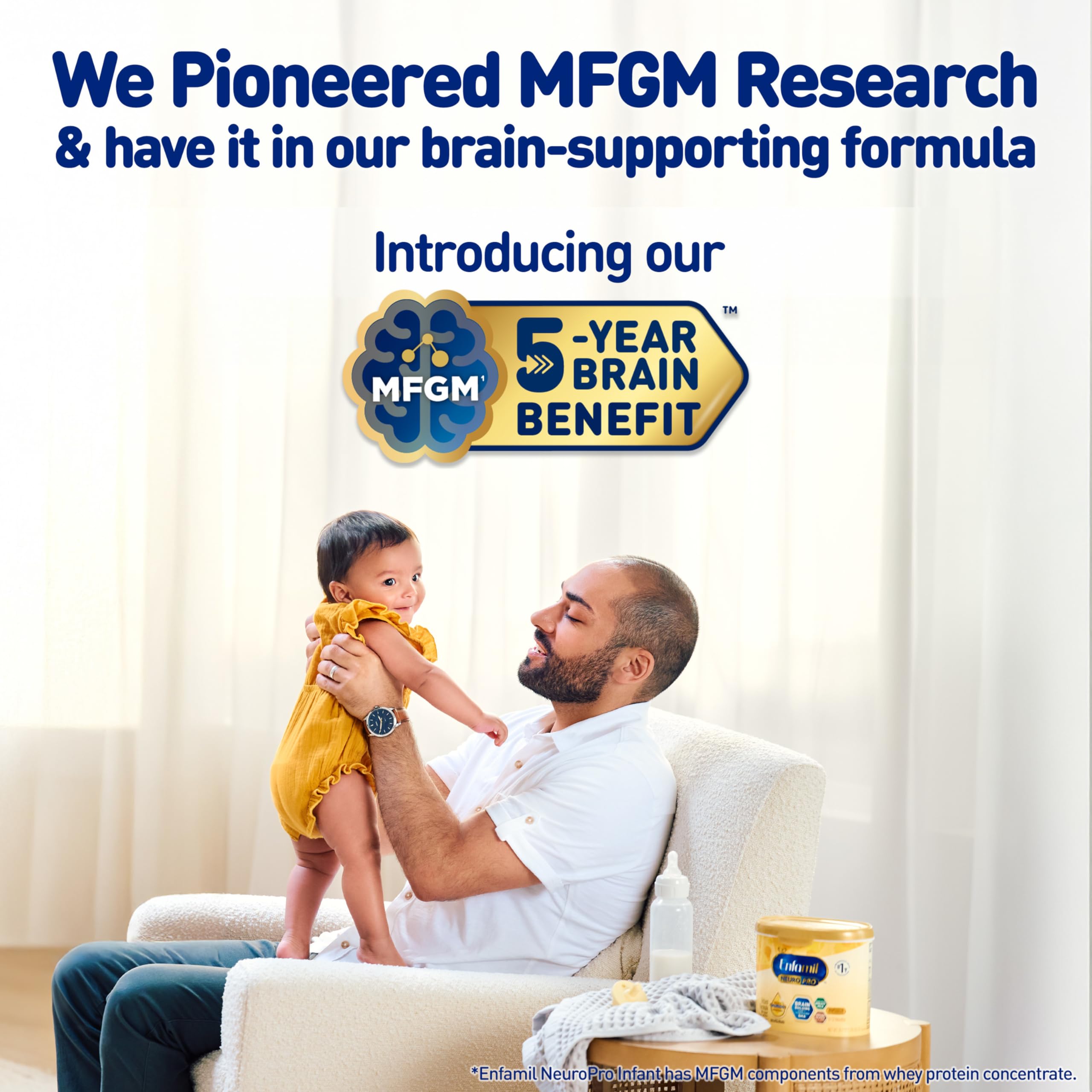 Enfamil NeuroPro Ready-to-Use Baby Formula, Ready to Feed, Brain and Immune Support with DHA, Iron and Prebiotics, Non-GMO, 2 Fl Oz Nursette Bottles (6 count) (Pack of 4), Total 24 bottles