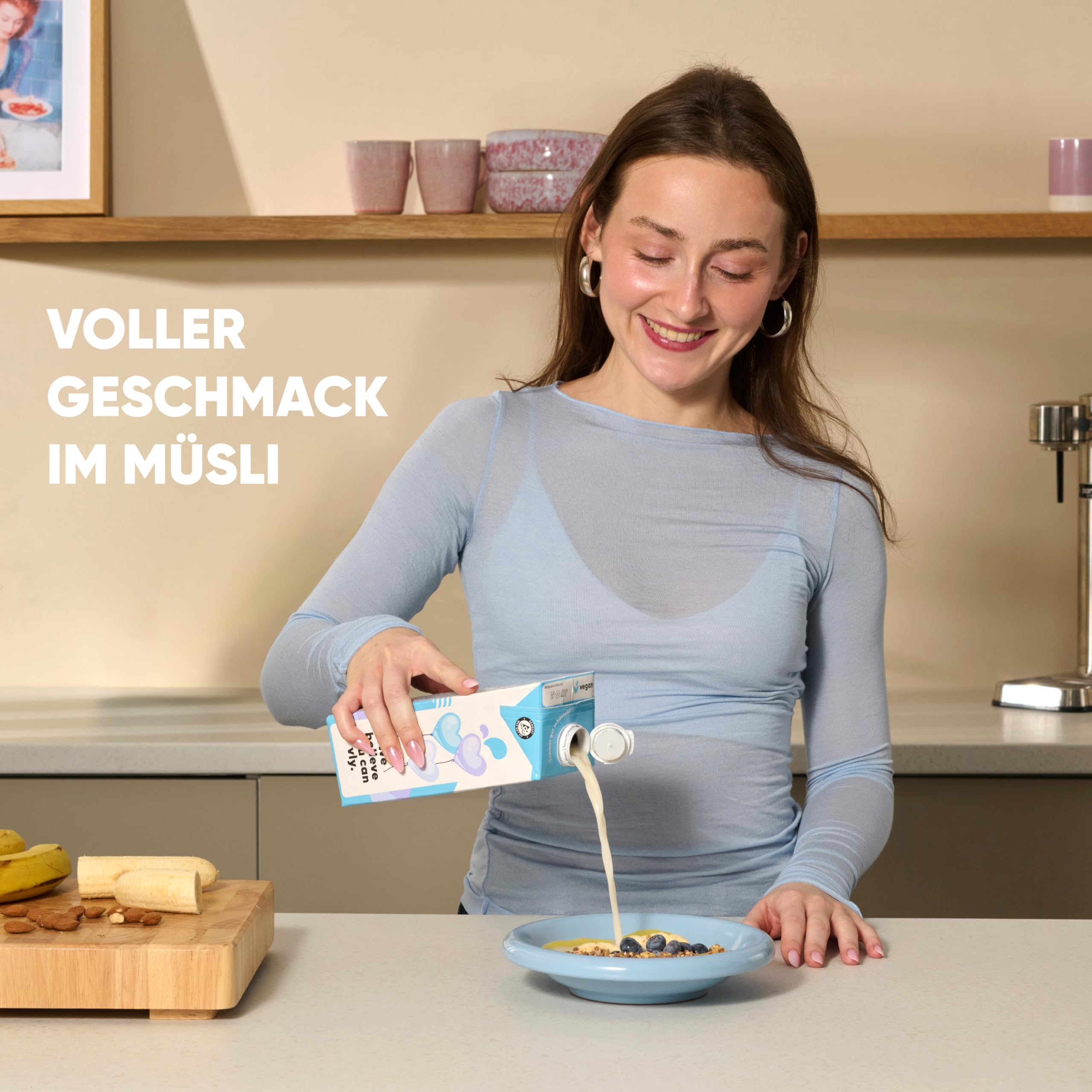 vly BARISTA - Die vegane Milchalternative aus Erbsenprotein | Cremiger Schaum | Reich an Ballaststoffen, Calcium, Vitaminen & Protein | Laktosefrei, Glutenfrei, Zuckerarm, Pflanzlich - 16x1L