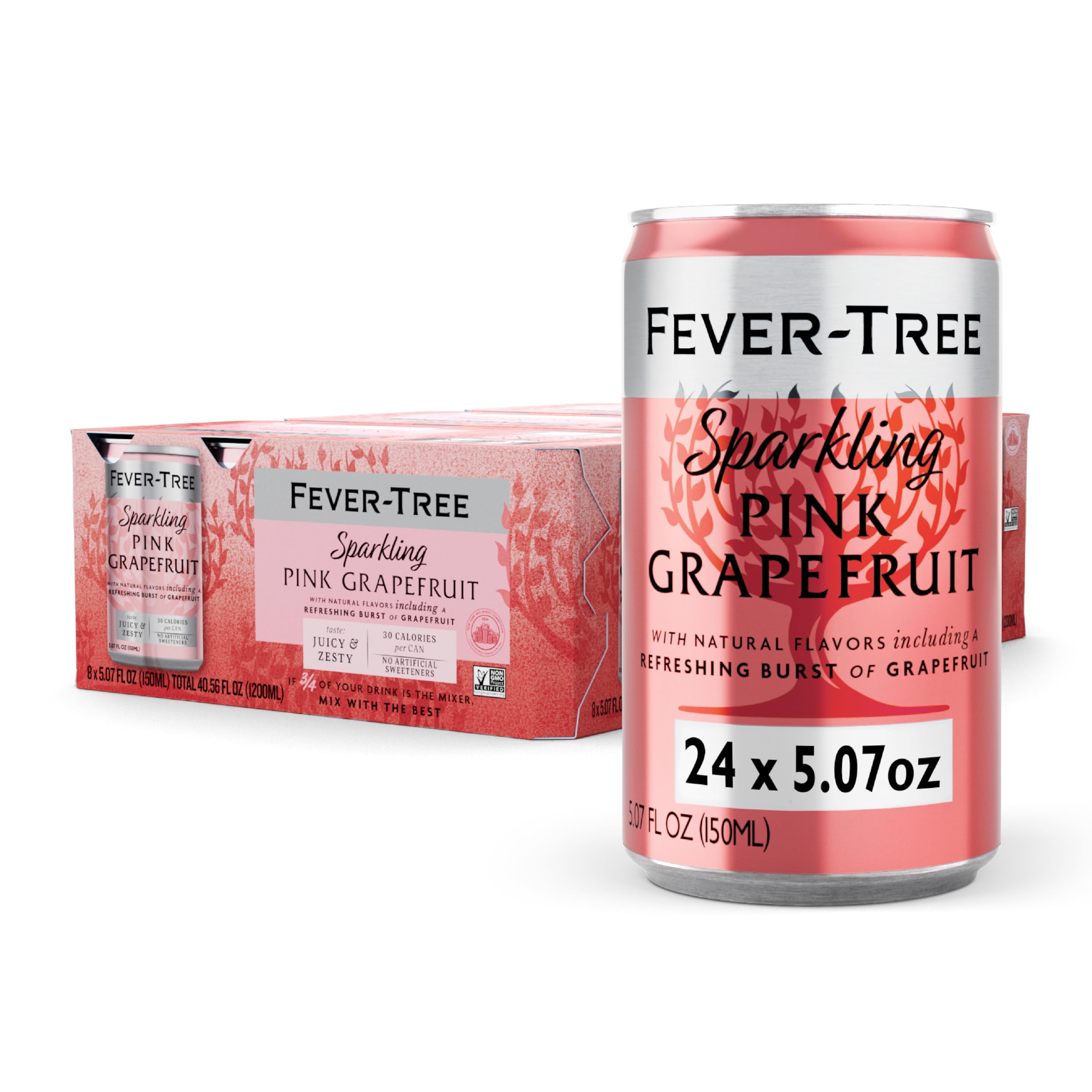 Fever Tree Club Soda Club Soda - Premium Quality Delicate with perfect carbonation - Refreshing Beverage for Cocktails & Mocktails. Naturally Sourced Ingredients, No Artificial Sweeteners or Colors - 5.07 Fl Oz (Pack of 24)(Packaging May Vary)