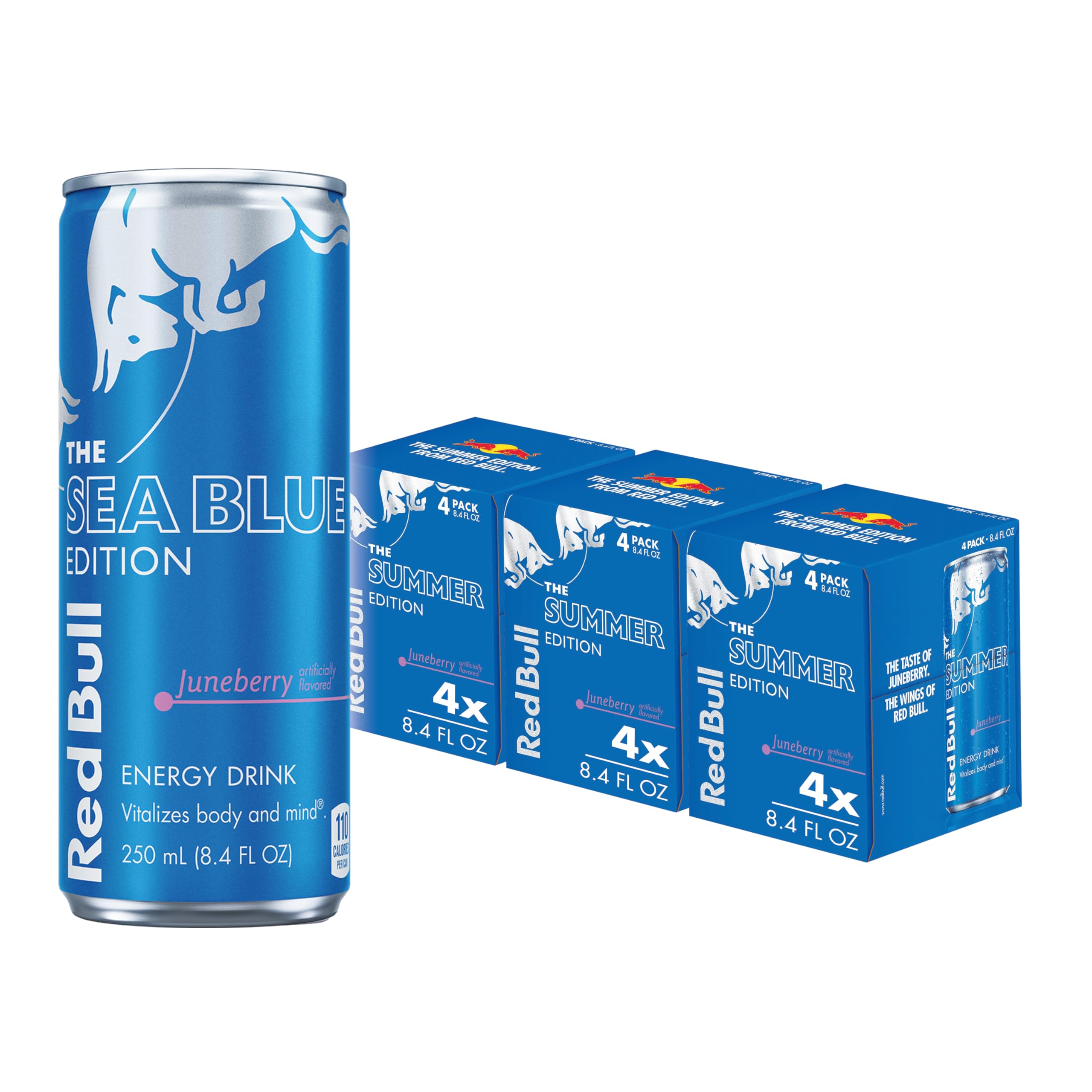 Red Bull Summer Edition Juneberry Energy Drink, 8.4 Fl Oz, 24 Cans