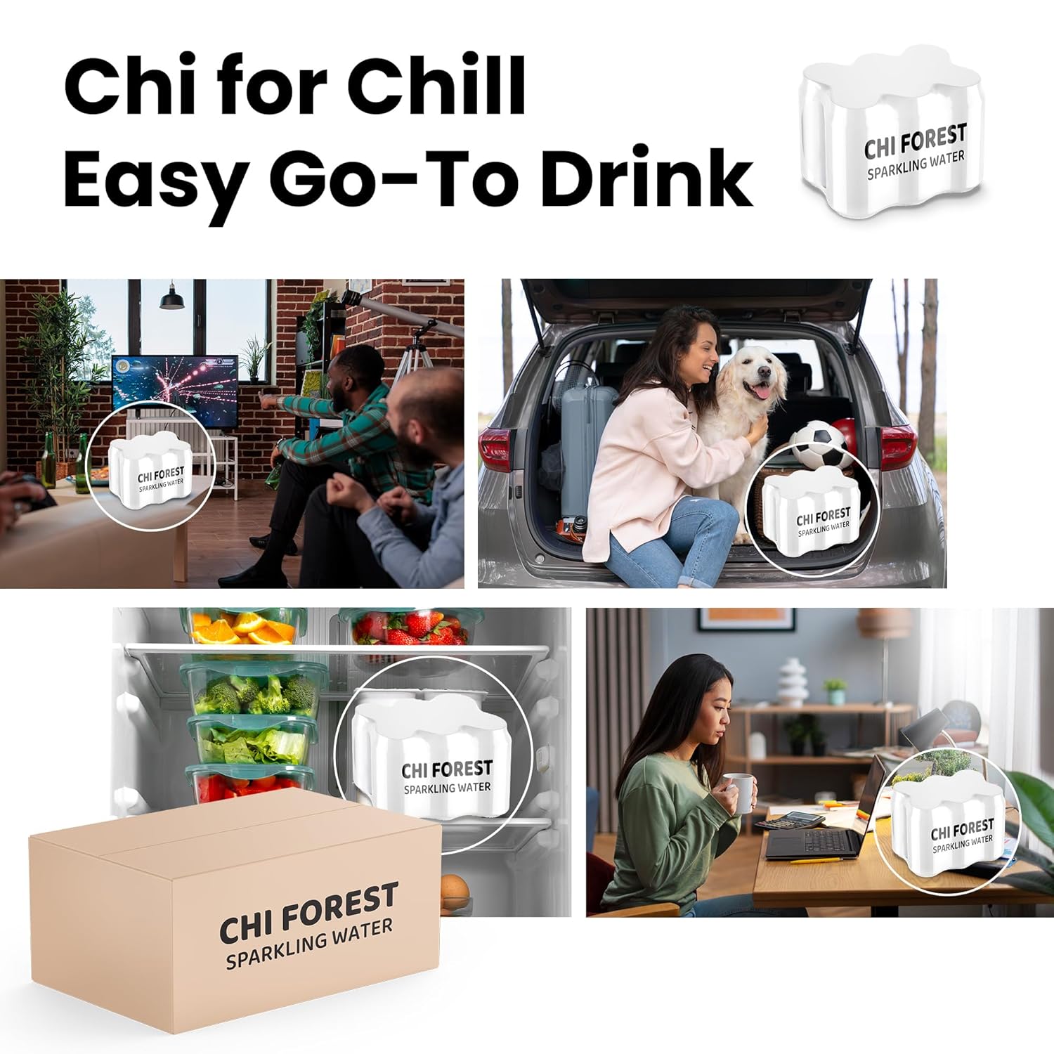 CHI FOREST Lychee Fizzy Sparkling Water (11.16 fl oz* 24)