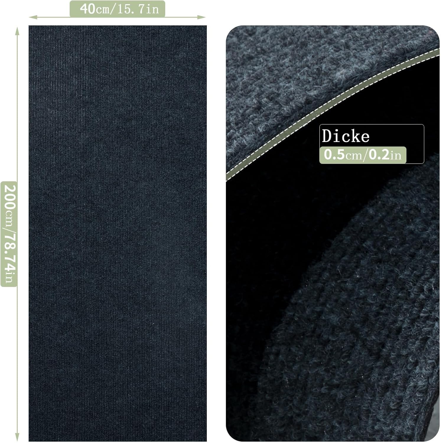 Selbstklebende Kratzschutzmatte für Sofa & Wand, 40x200 cm kratzschutz Sofa Katze - Trimmbarer Schutz gegen Katzenkratzer Couch Schutz von DIY Krallen Katzenteppich