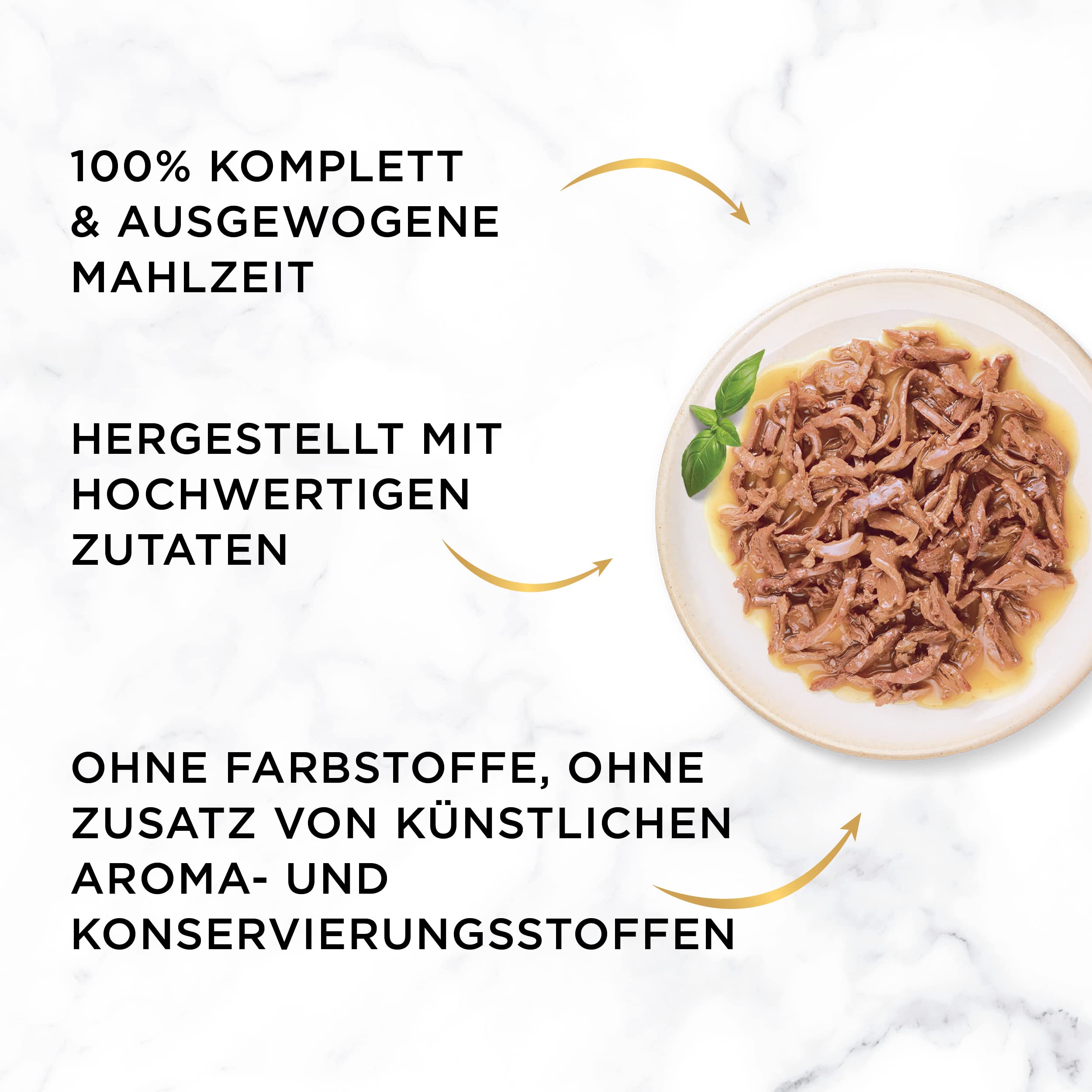 Gourmet Gold Raffiniertes Ragout Katzenfutter nass, Sorten-Mix, 96er Pack (96 x 85g)