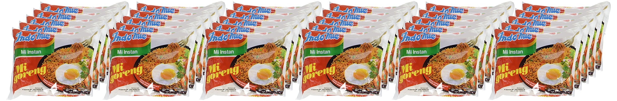 Indomie Mi Goreng Instant Stir Fry Noodles, Halal Certified, Original Flavor (Pack of 30)