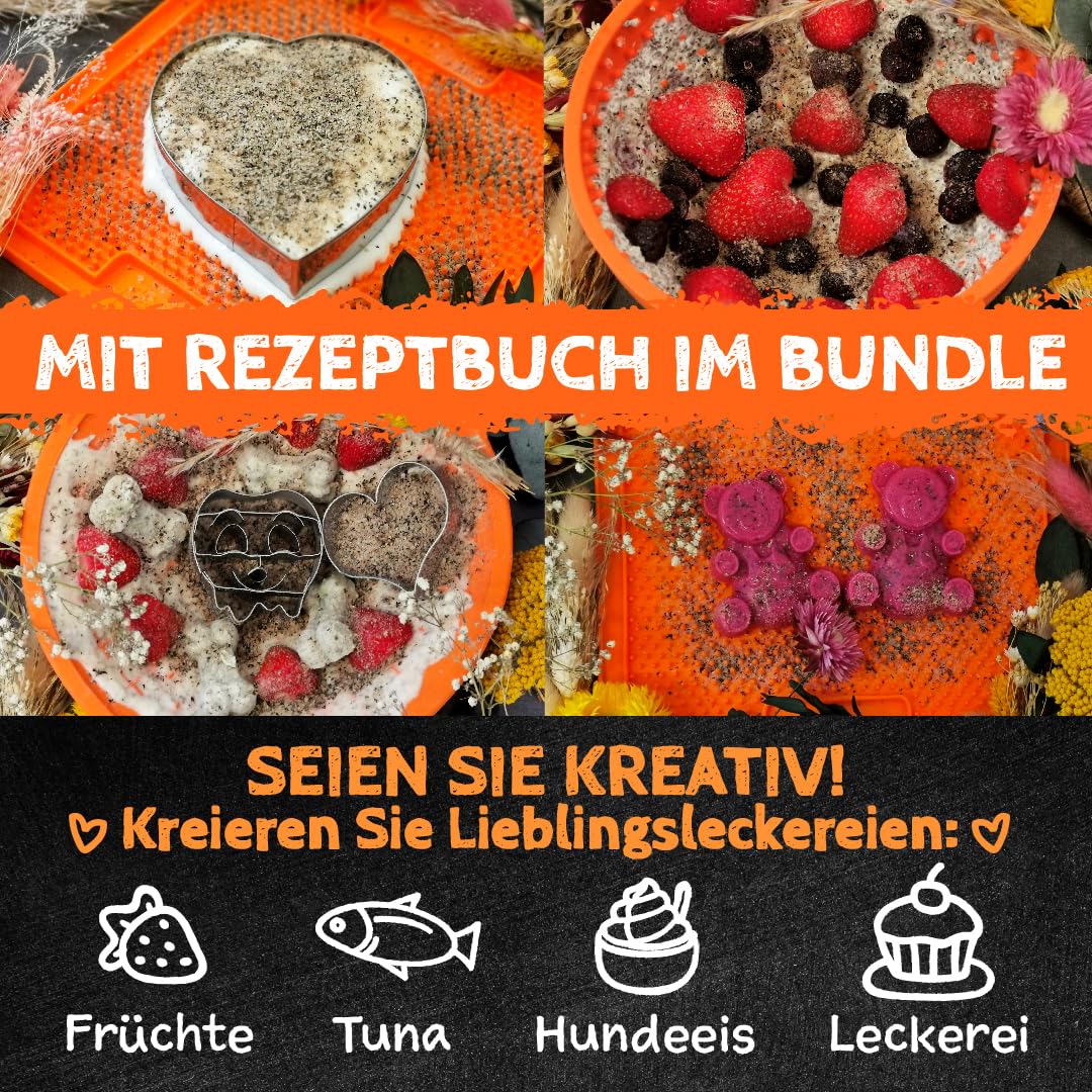 QCHEFS 2er Pack Großpackung Papie Zahnputzflocken für große Hunde - Zahnpflege Hund, ohne Dentalspray für Hunde, Zahnsteinentferner & Mundgeruch Kontrolle, Ideal für Hunde von der Schleckmatte