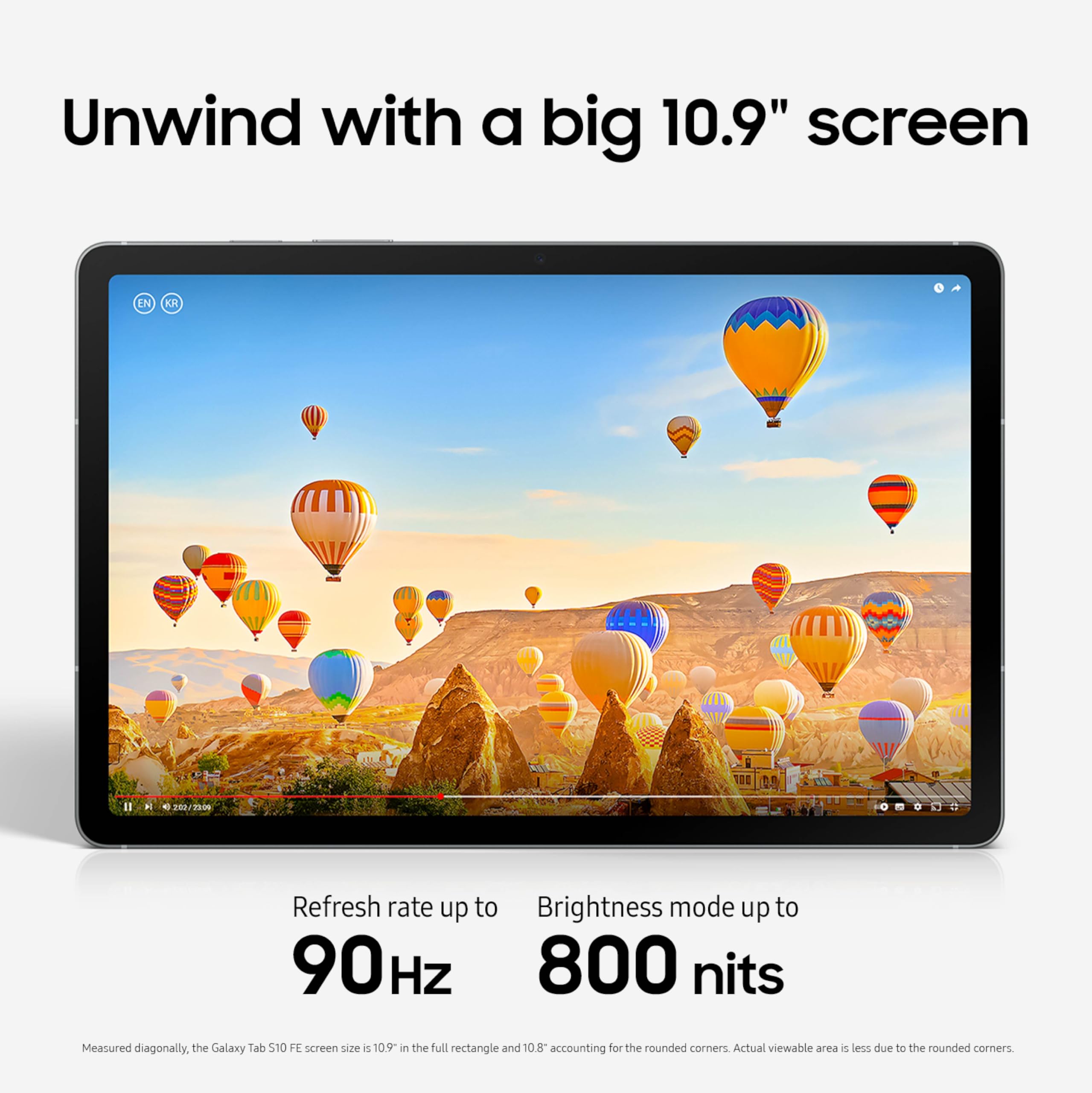 Samsung Galaxy Tab S10 Lite, 6GB RAM, 128GB, 2TB Expand, Long Battery Life, 10.9” LCD, S Pen for Note-Taking, Exynos 1380, Circle to Search, AI Tools, Gray