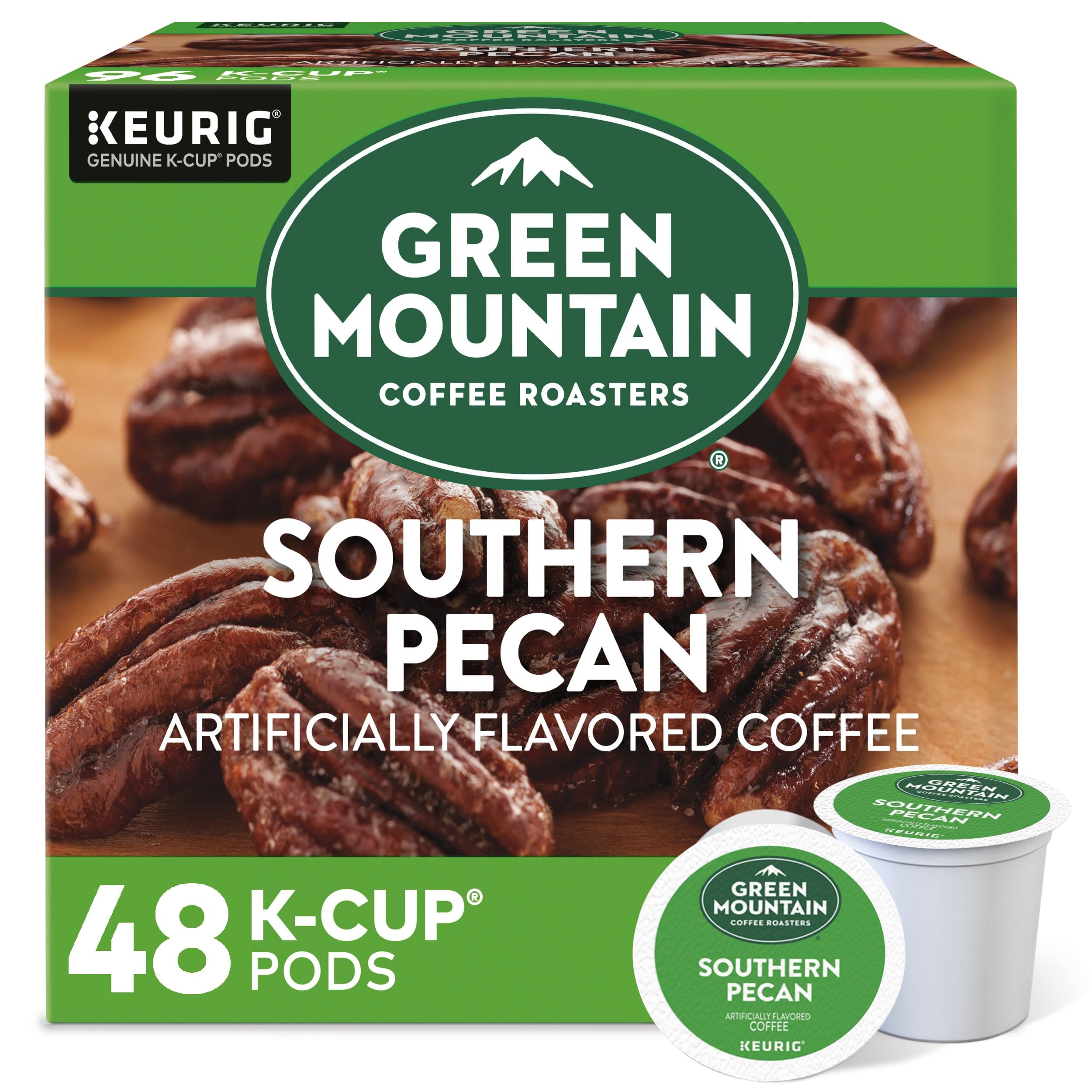 Green Mountain Coffee Roasters Caramel Vanilla Cream Keurig Single-Serve K-Cup pods, Light Roast Coffee, 72 Count