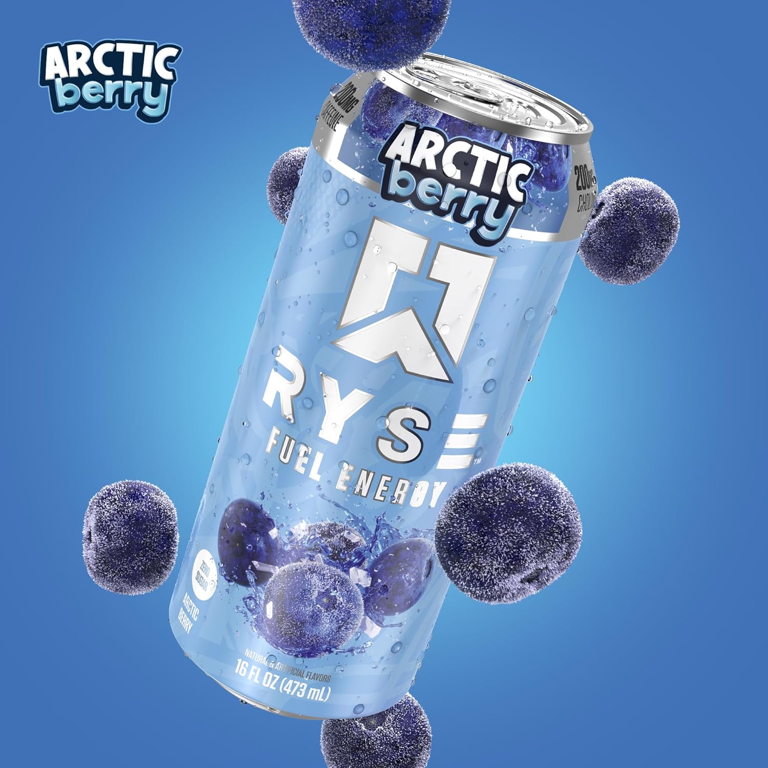 RYSE Fuel Energy Drink - Variety Pack - Sugar Free, Gluten Free & Vegan - 200mg Natural Caffeine, Taurine & Choline for Focus & Energy - No Artificial Colors - 16 fl oz Cans (12-Pack)