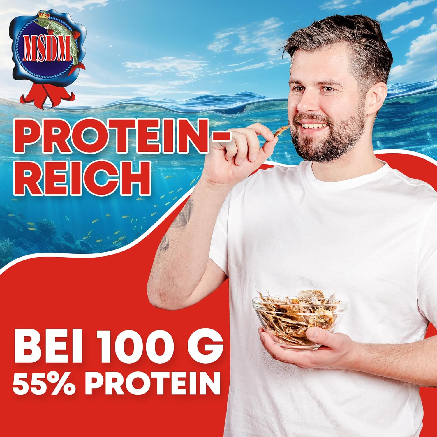 Goldband Selar Original 1kg - Fisch Jerky I High Protein I Snacks I Trockenfisch Omega 3 I Beef Jerky, Trockenfleisch & Chips Snack Alternative