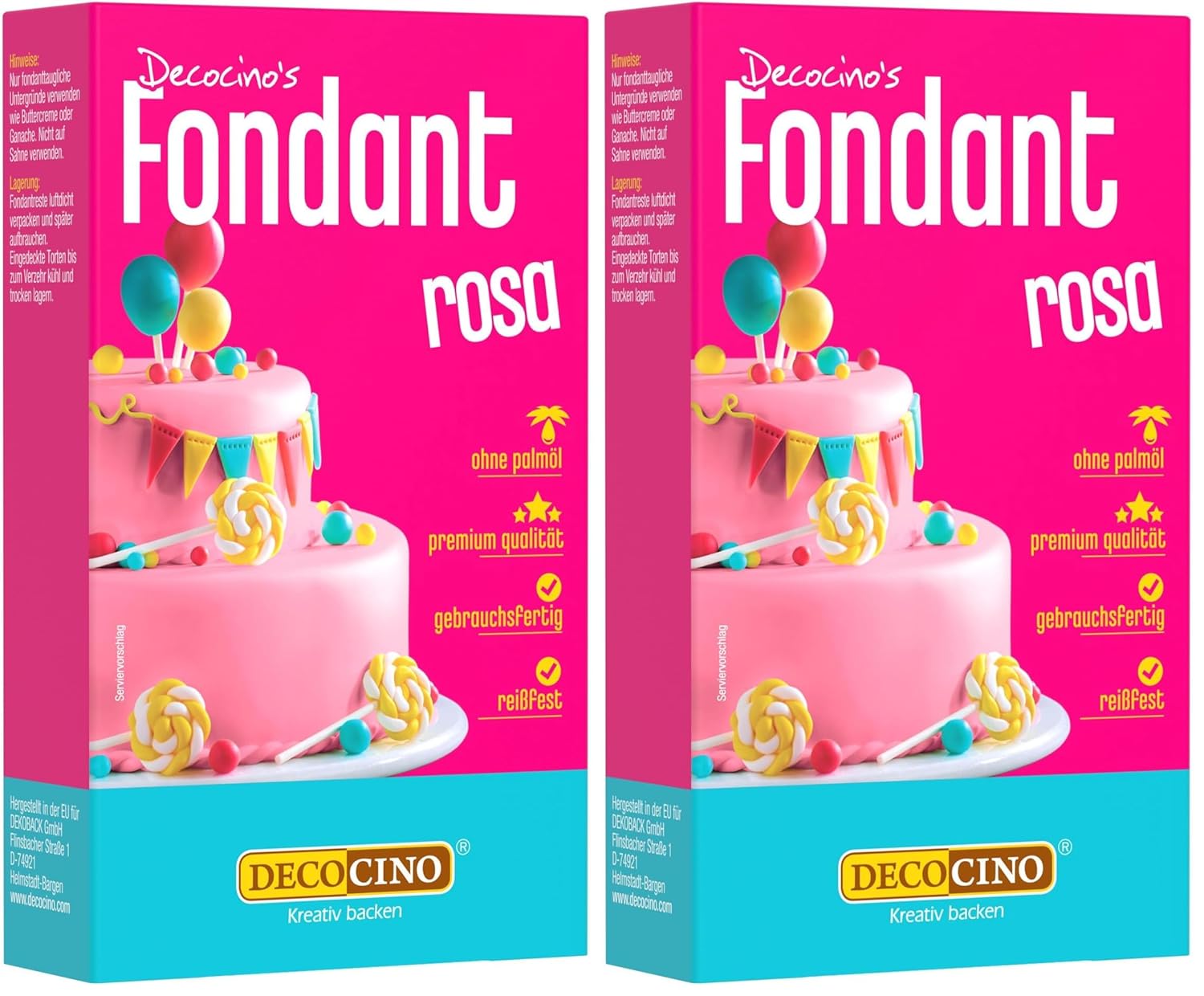 Decocino Fondant, Weiss, 250 g (1er Pack)