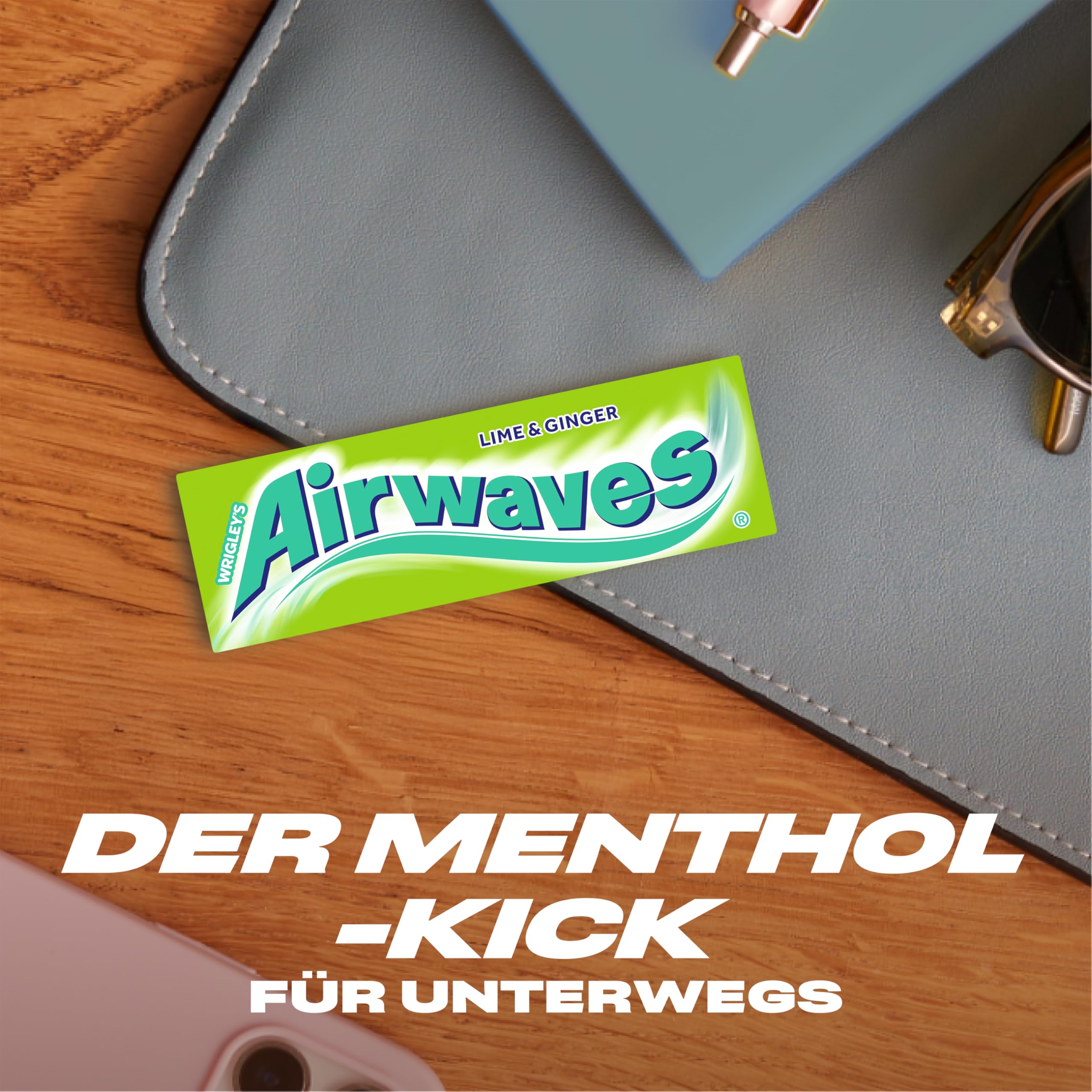 Airwaves Kaugummi Zuckerfrei, Strong, 30 x 10 Dragees, Großpackung Chewing Gum, Mit Natürlichem Menthol, Kaugummi ohne Zucker mit Minz Frische (300 Dragees)