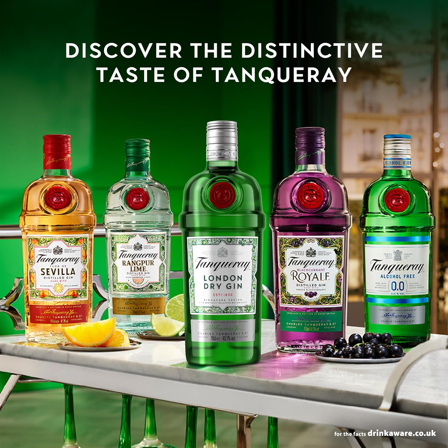 Tanqueray London Dry Gin | aromatischer Gin | 4-fach destilliert auf englischem Boden | 43,1% vol | 1000ml Einzelflasche