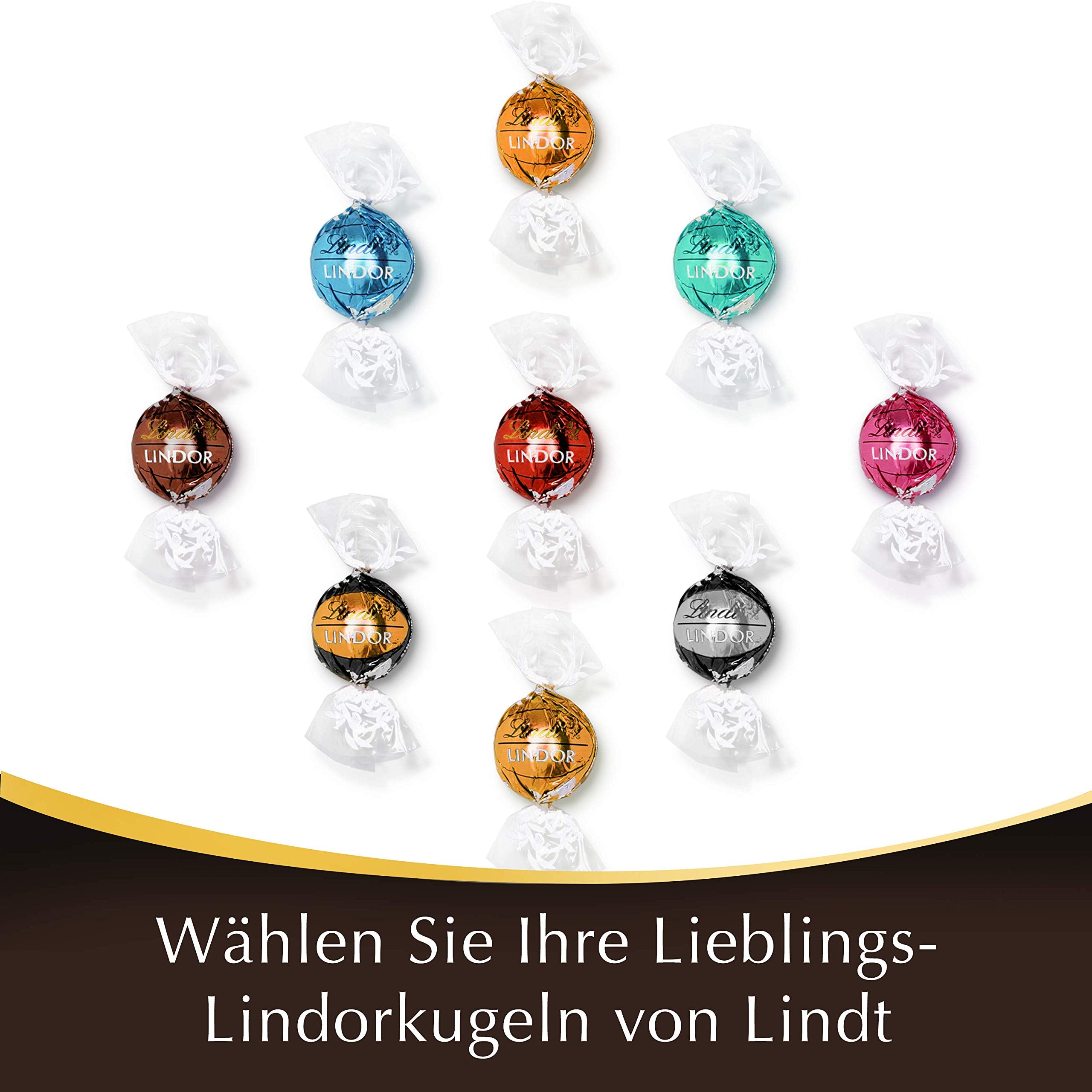 Lindt LINDOR Schokoladen Kugeln Extra Dunkel | ca. 80 Kugeln Edelbitterschokolade feinherb | dunkle Schokolade mit 70% Kakao | Großpackung, Pralinen-Geschenk | 1kg (1er Pack)