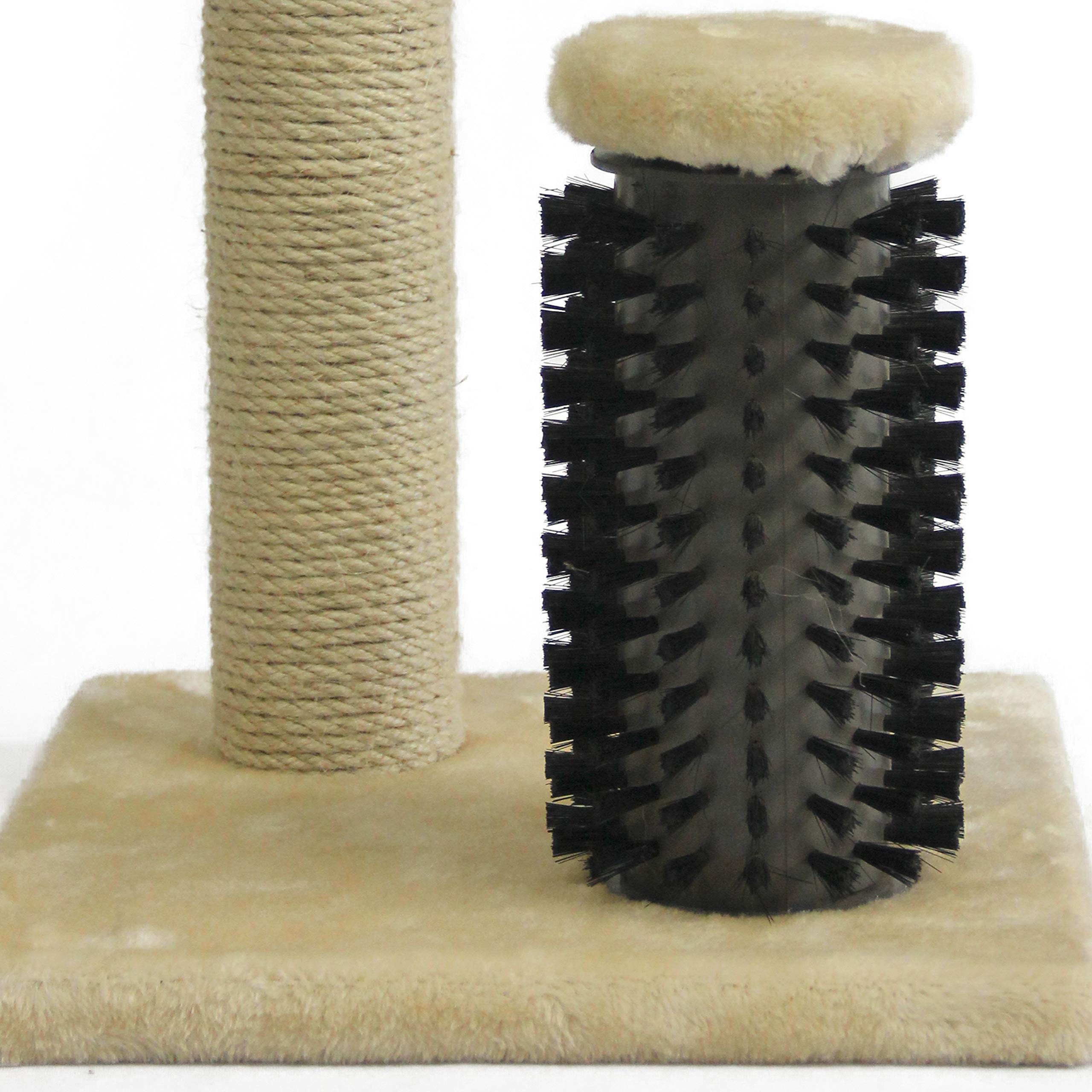 Amazon Basics Mittelgroßer Katzen-Kratzbaum, 40.01 x 40.01 x 80.01 cm, Grau